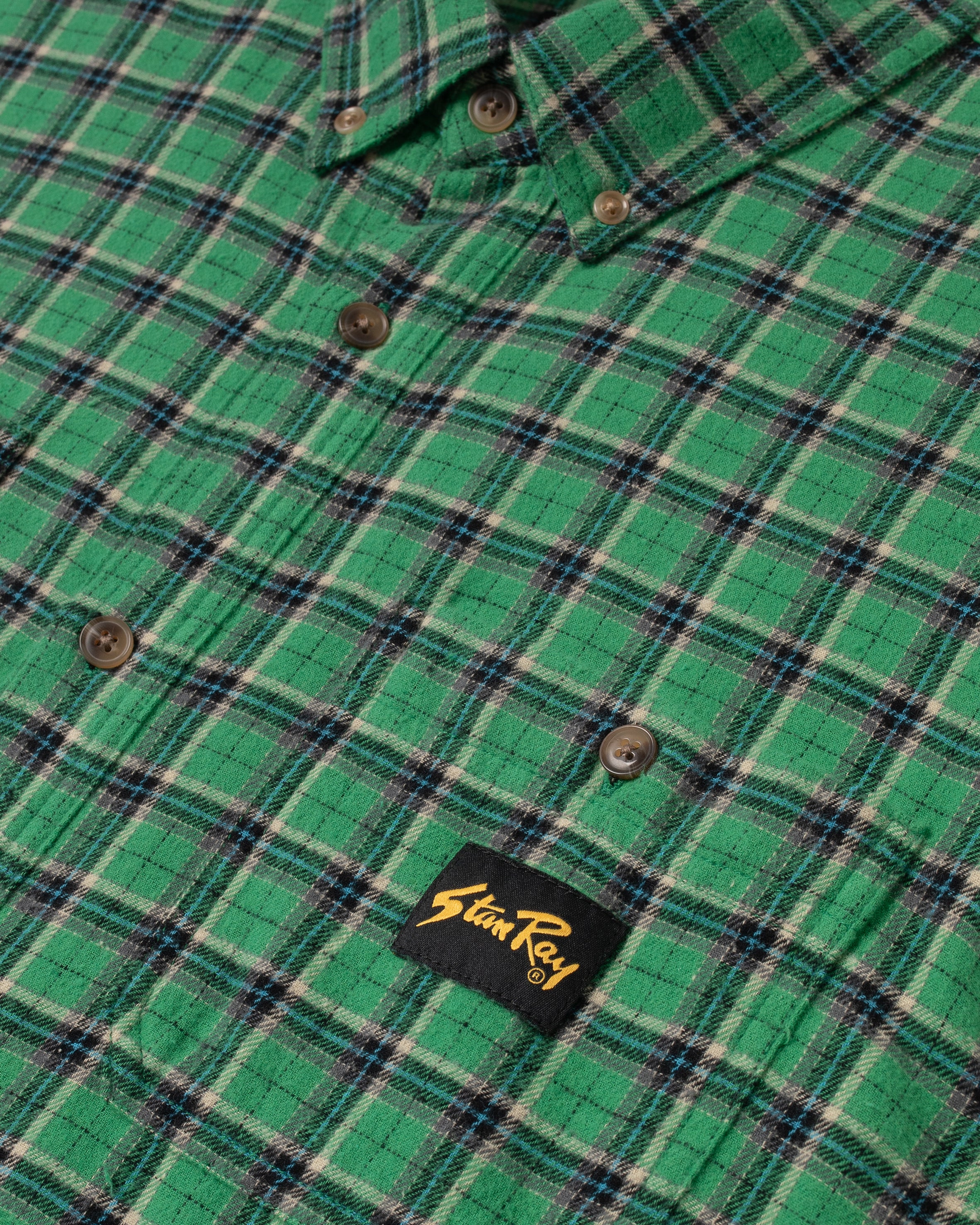 stan-ray-flannel-shirt-flanellhemd-summer-green-plaid-herren image 6