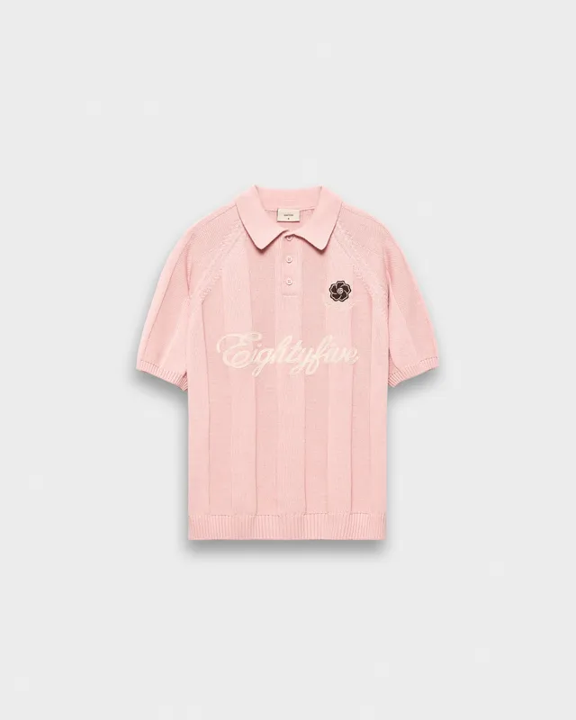 eightyfive-football-polo-shirt-dusty-rose-baumwolle image 1