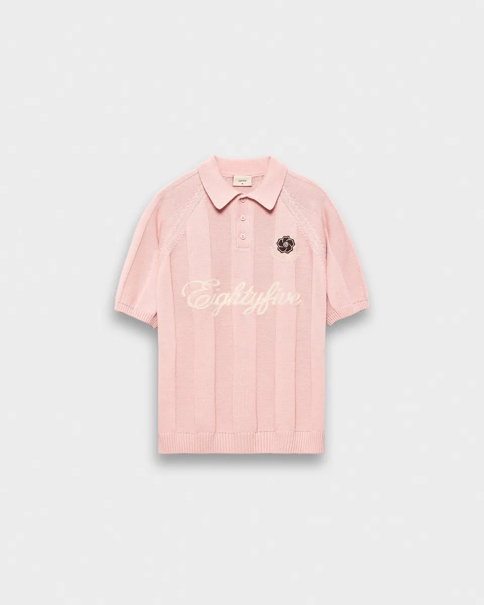 eightyfive-football-polo-shirt-dusty-rose-baumwolle image 1