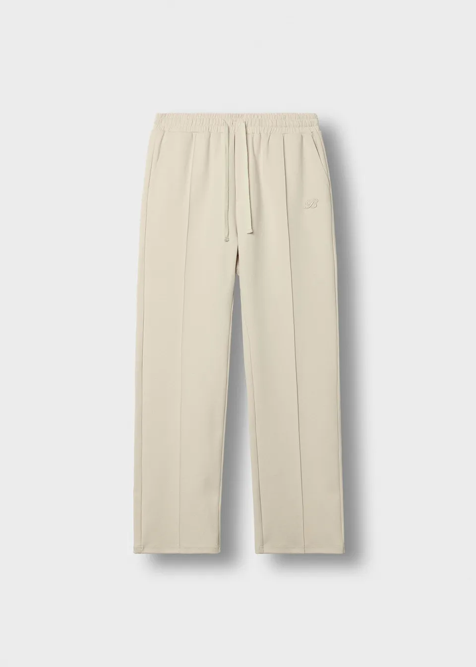 burocs-sweatpants-wide-leg-seam-beige-baumwolle image 1