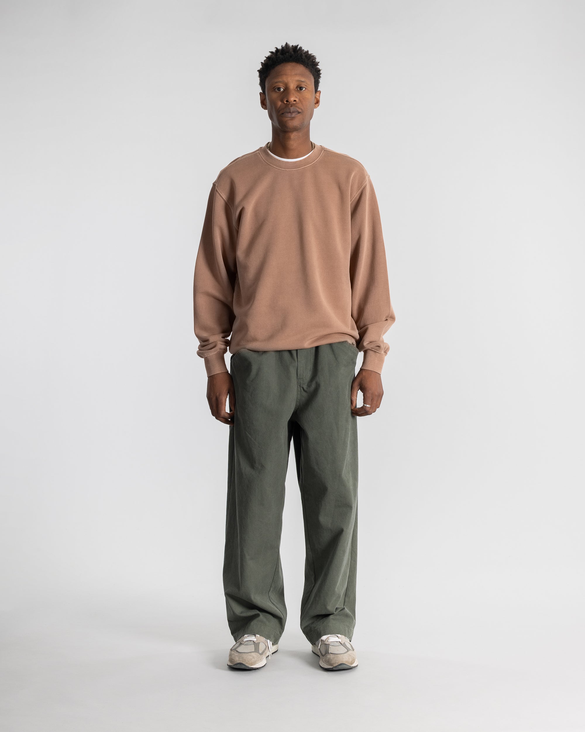 stan-ray-patch-crew-sweatshirt-washed-acorn-baumwolle image 2