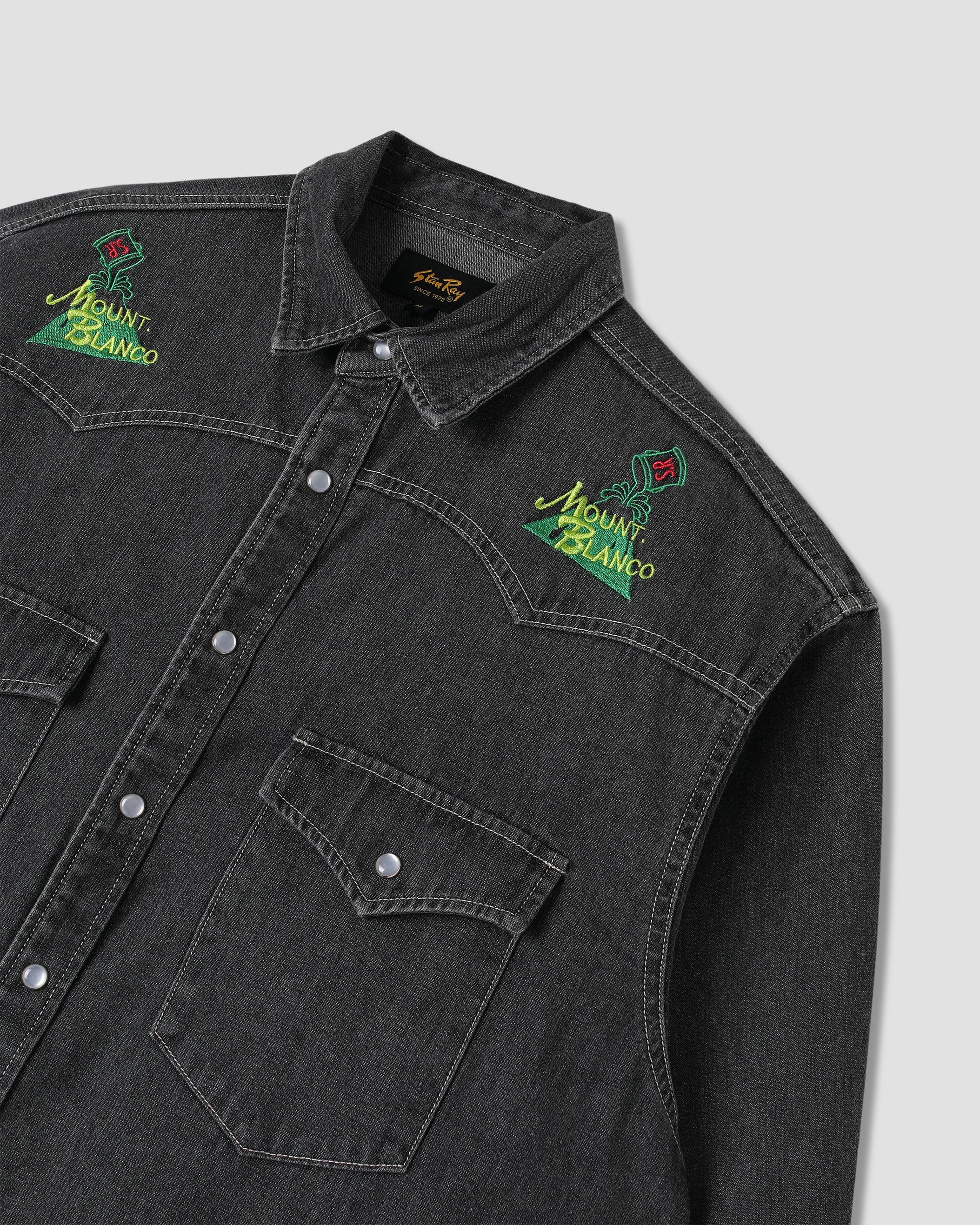 stan-ray-western-shirt-denimhemd-washed-black-herren image 5