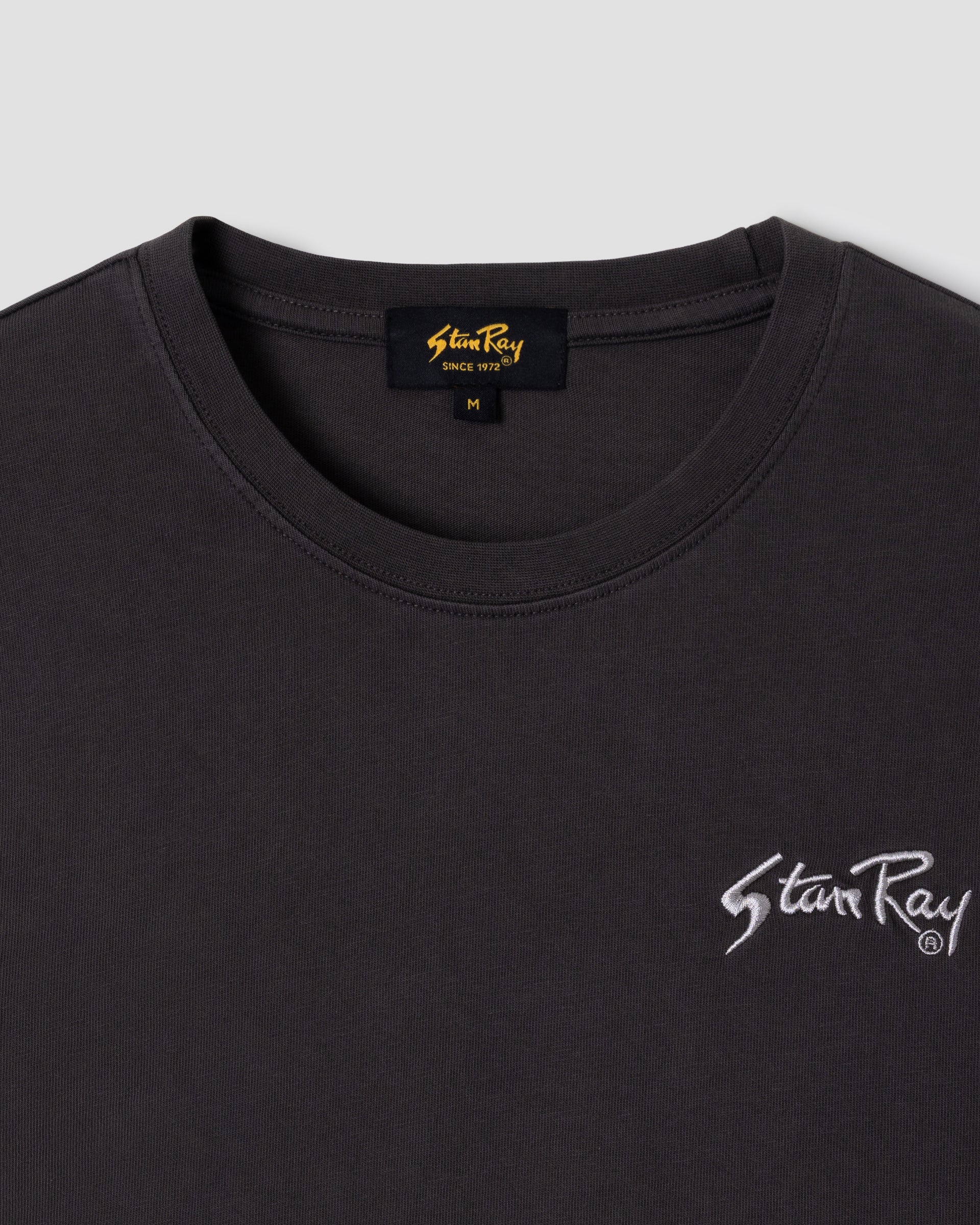 stan-ray-tees-emb-tee-t-shirt-raven-black-baumwolle image 2