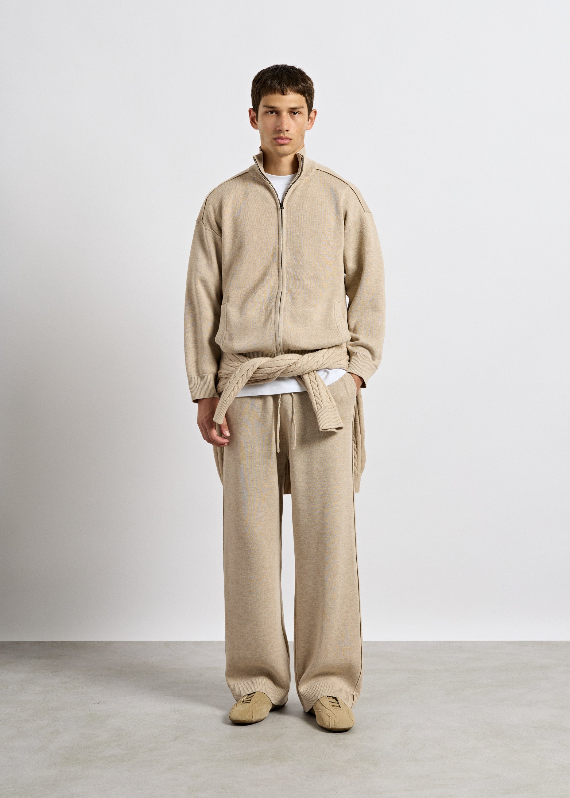 burocs-pants-knit-wide-leg-pants-jogginghose-beige-melange image 4