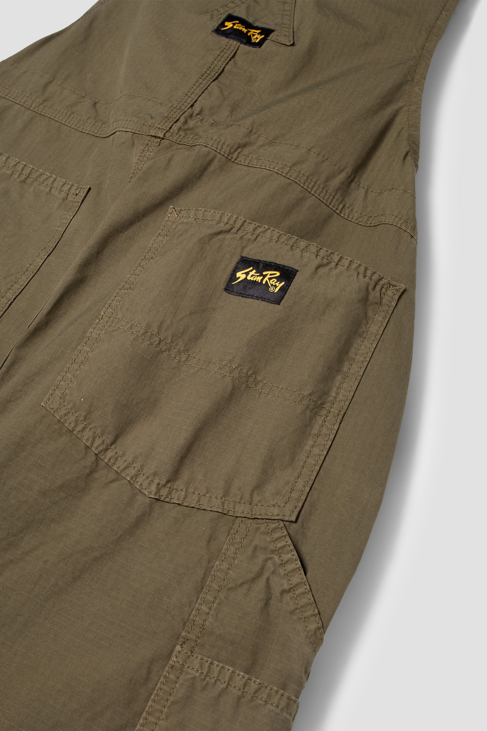 stan-ray-earls-bib-latzhose-olive-ripstop-baumwolle image 5