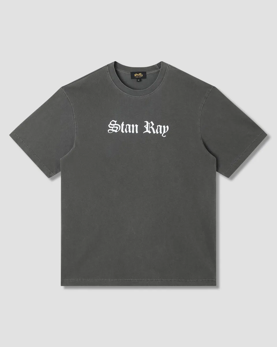 stan-ray-hardcore-tee-washed-black-logo-220gsm image 1