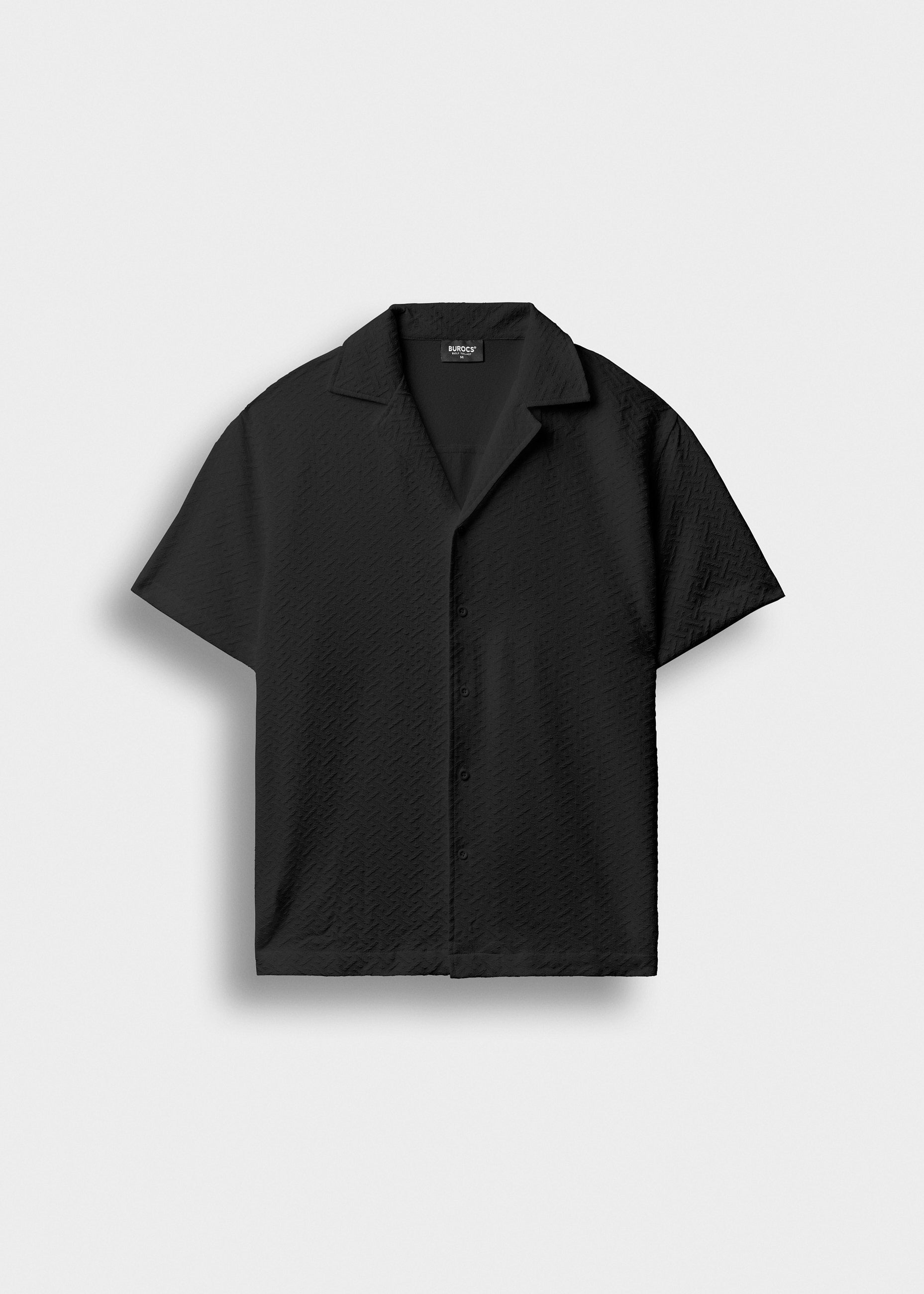 burocs-structured-shirt-hemd-schwarz-regular-fit-struktur image 1