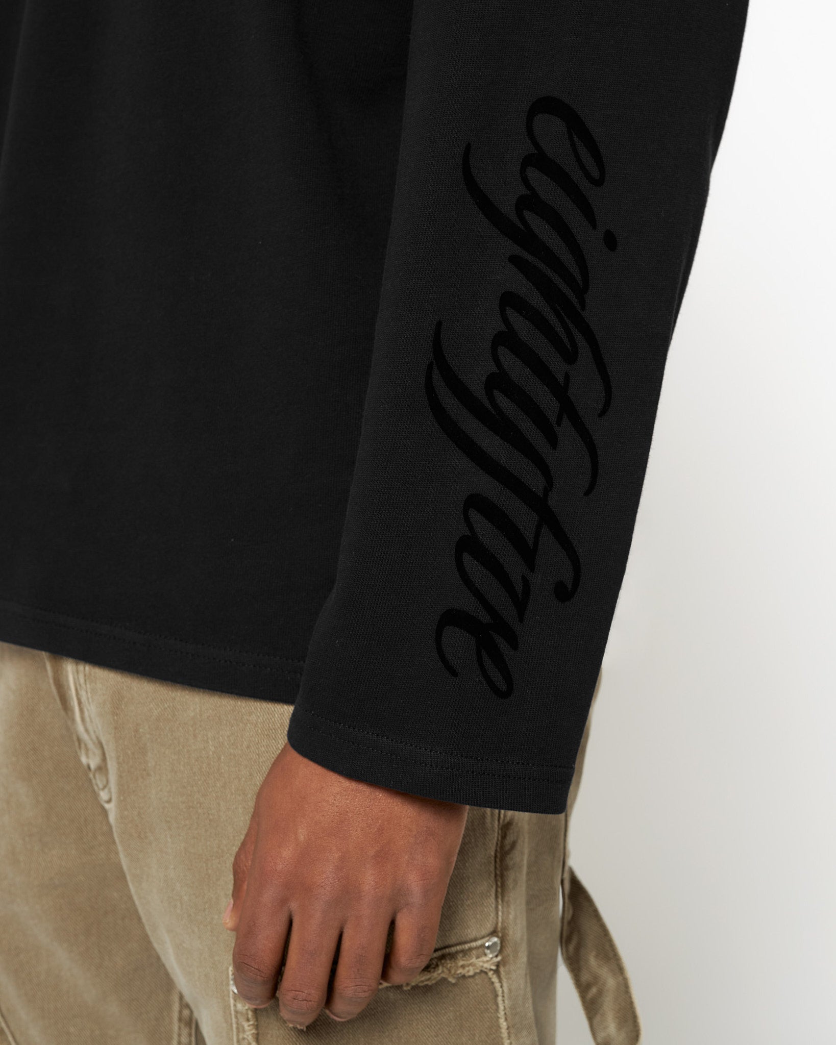 eightyfive-handwritten-longsleeve-langarmshirt-black-oversized image 7