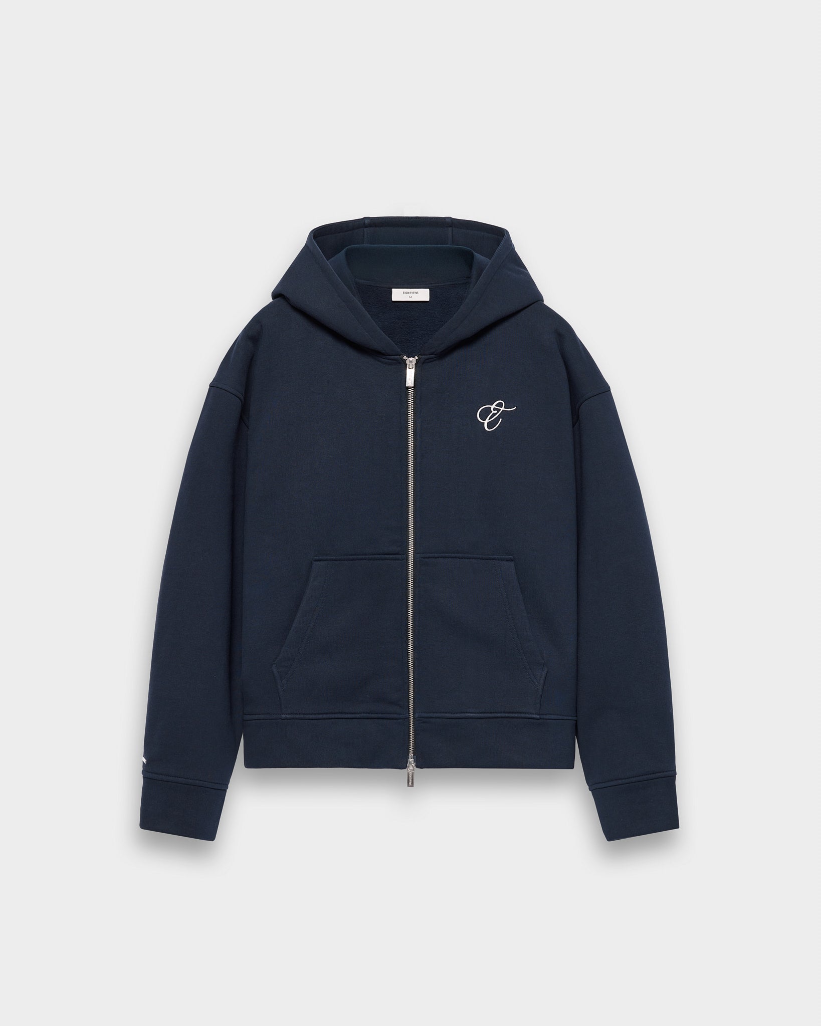 eightyfive-tops-embroidered-zip-hoodie-herren-navy image 1
