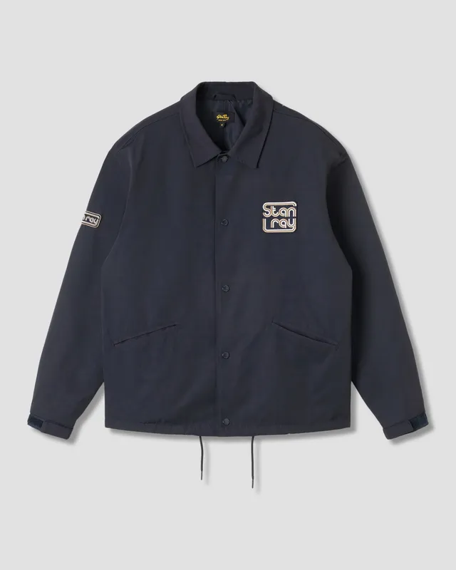 stan-ray-coach-jacket-coachjacke-navy-nylon-stickerei image 1