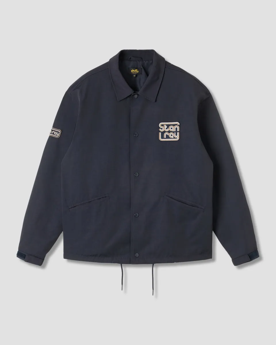 stan-ray-coach-jacket-coachjacke-navy-nylon-stickerei image 1
