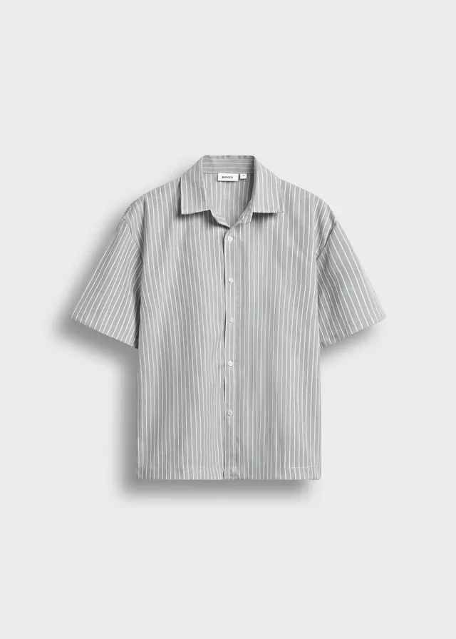 burocs-boxy-shortsleeve-shirt-hemd-gr-n-streifen image 1