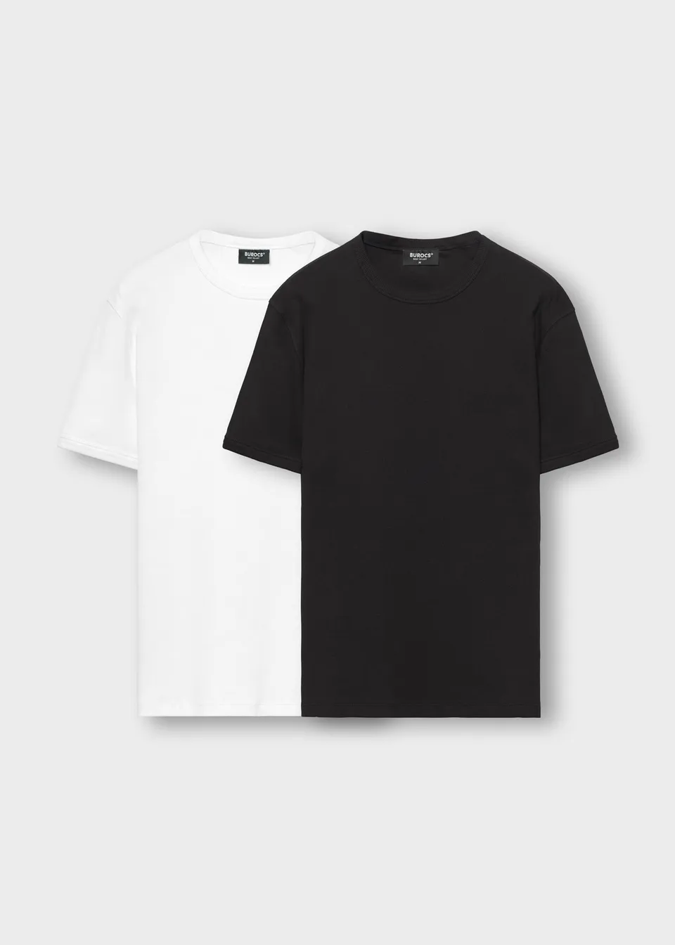 burocs-bundles-slim-fit-t-shirt-2-pack-wei-schwarz image 1