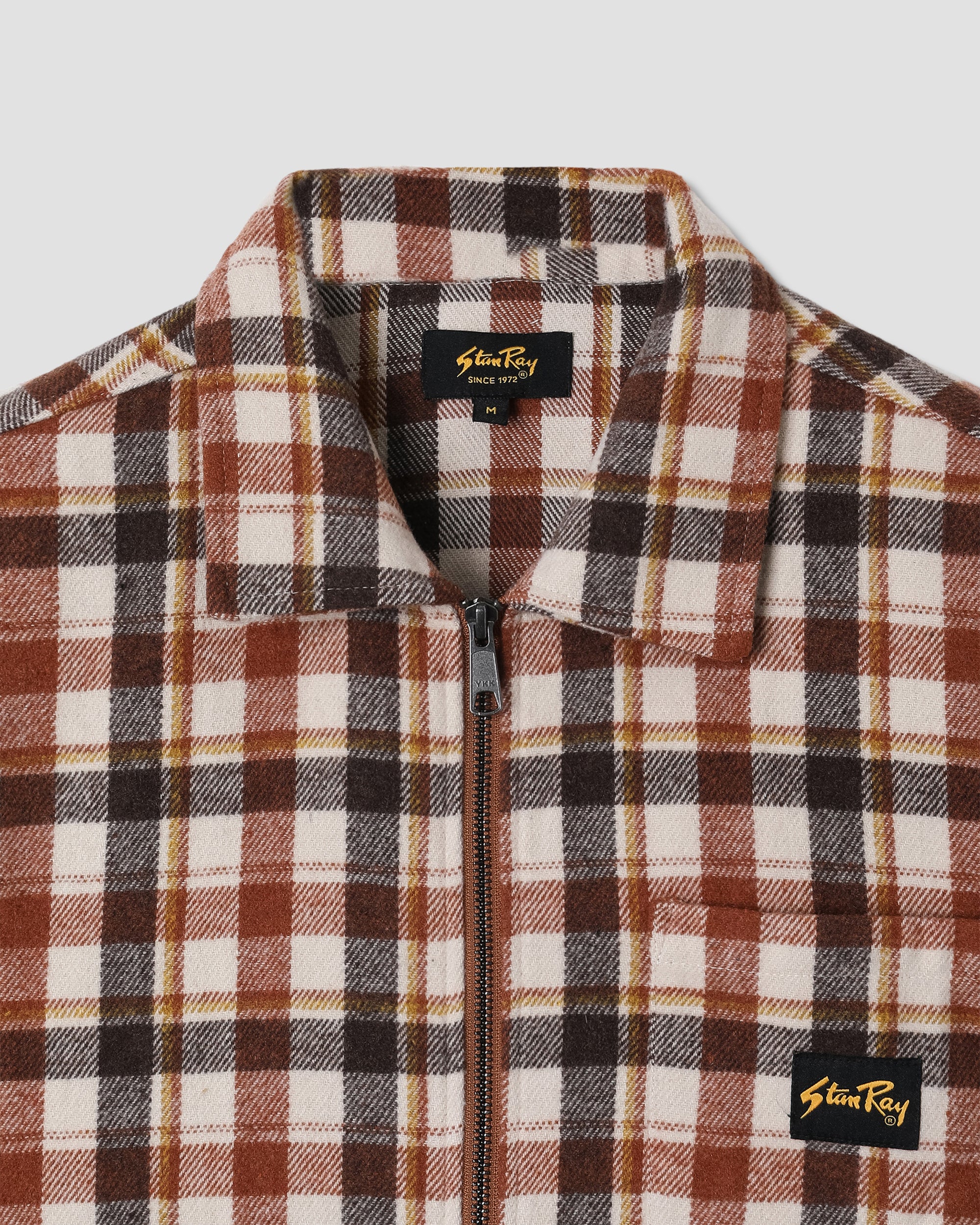 stan-ray-zip-shirt-hemd-tan-plaid-kariert image 4