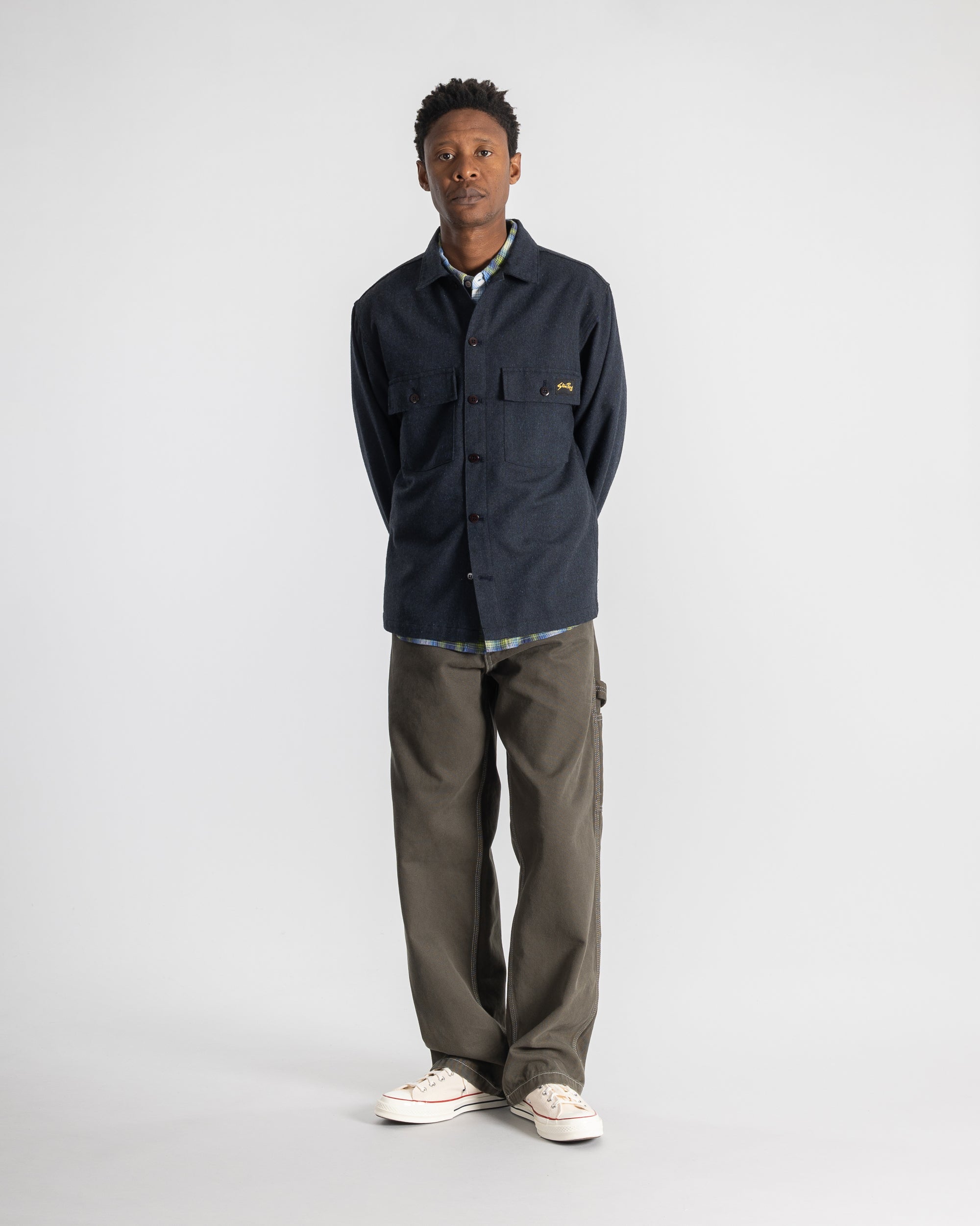 stan-ray-cpo-shirt-navy-heather-herren-overshirt image 2