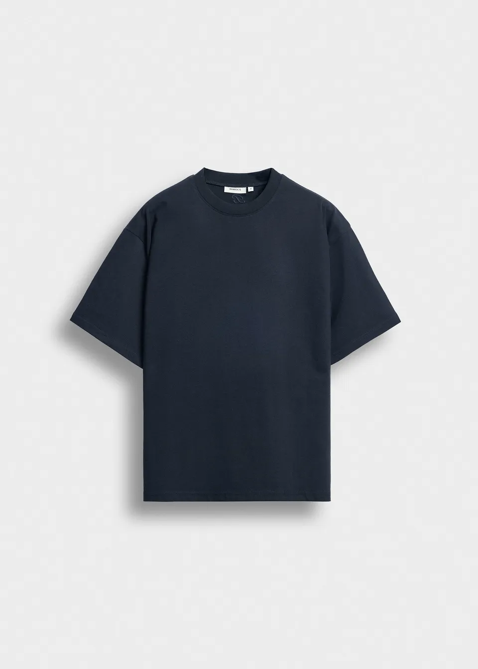 burocs-oversize-t-shirt-navy-mit-b-stickerei-240-gsm image 1