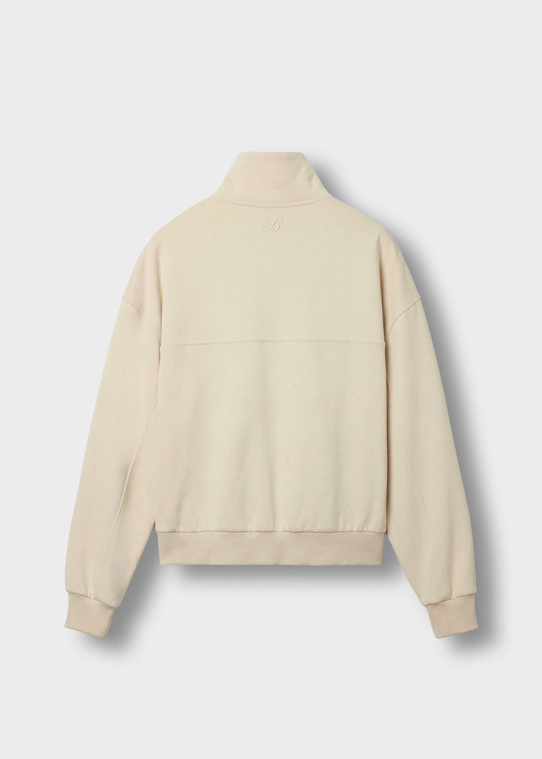 burocs-full-zip-sweater-troyer-beige-oversize-baumwolle image 2