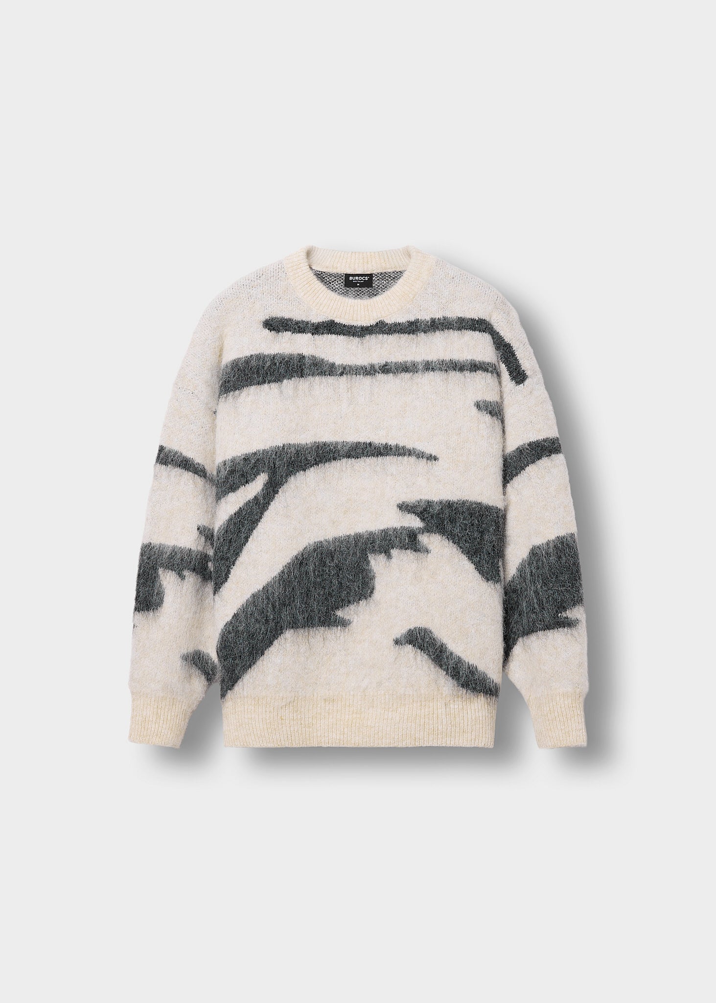 burocs-hairy-monochrome-knit-sweater-off-white image 4