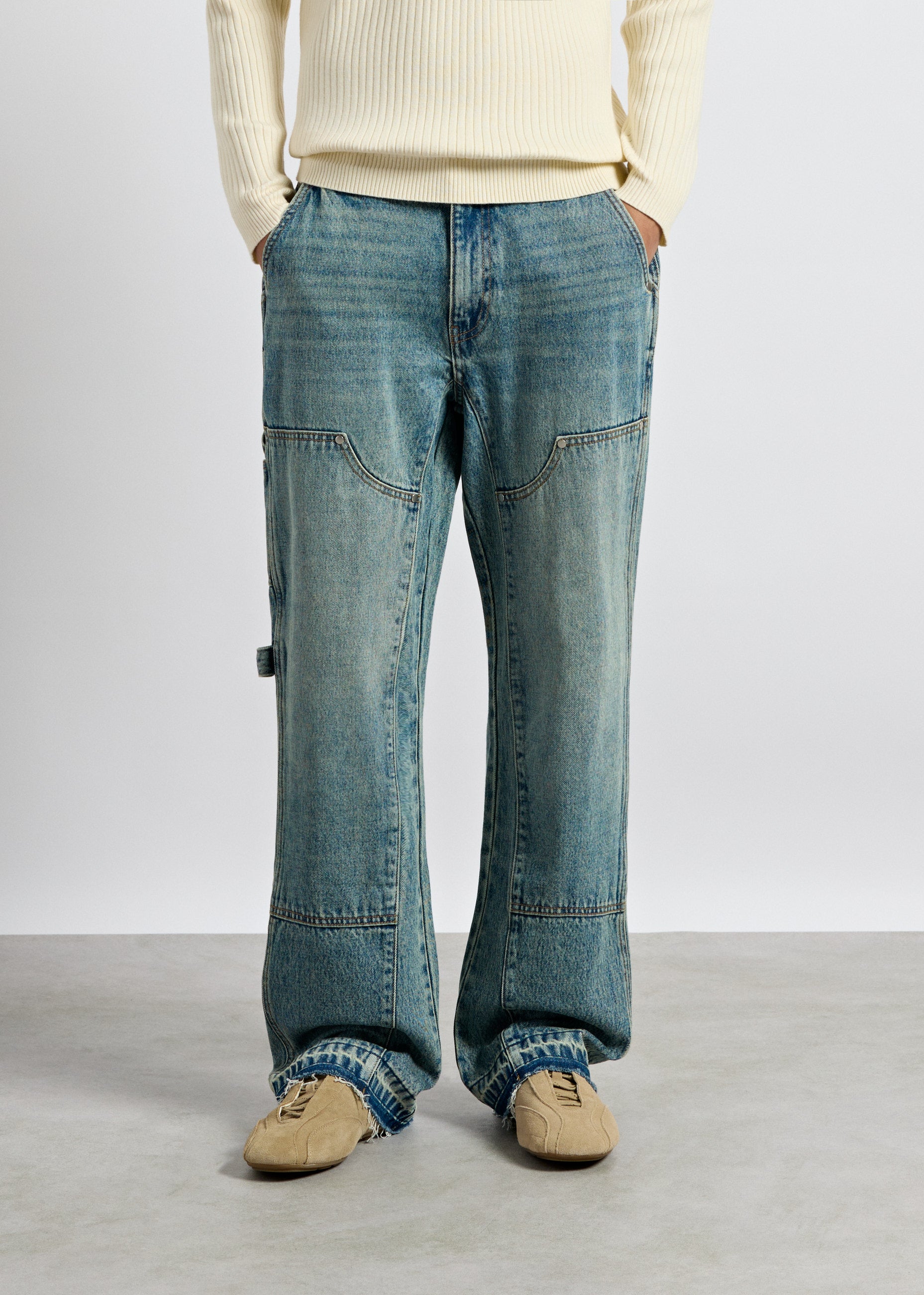 burocs-tony-flared-carpenter-jeans-azure-blue-bootcut image 3