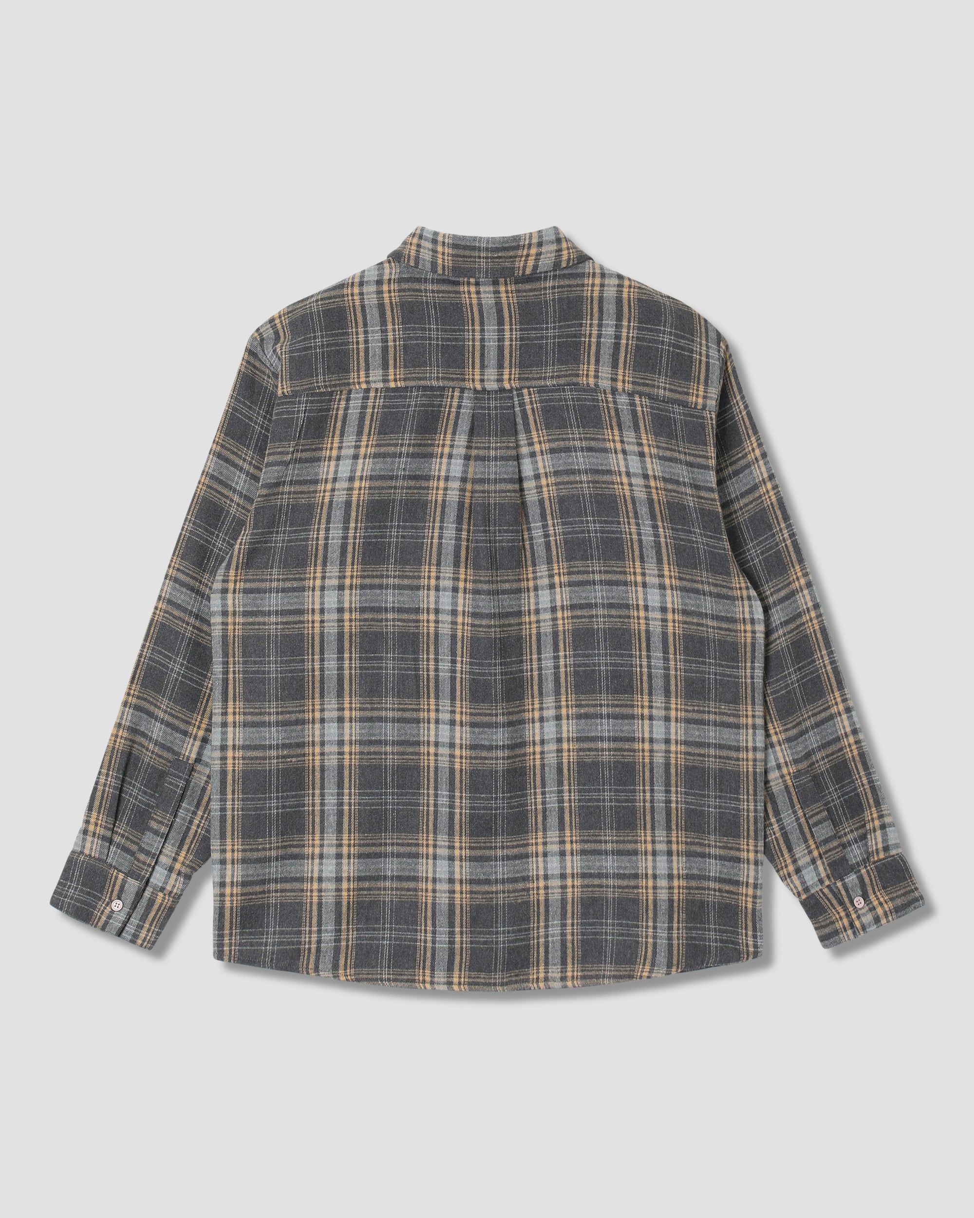 stan-ray-flannel-shirt-kurzarmhemd-charcoal-plaid-145gsm image 3