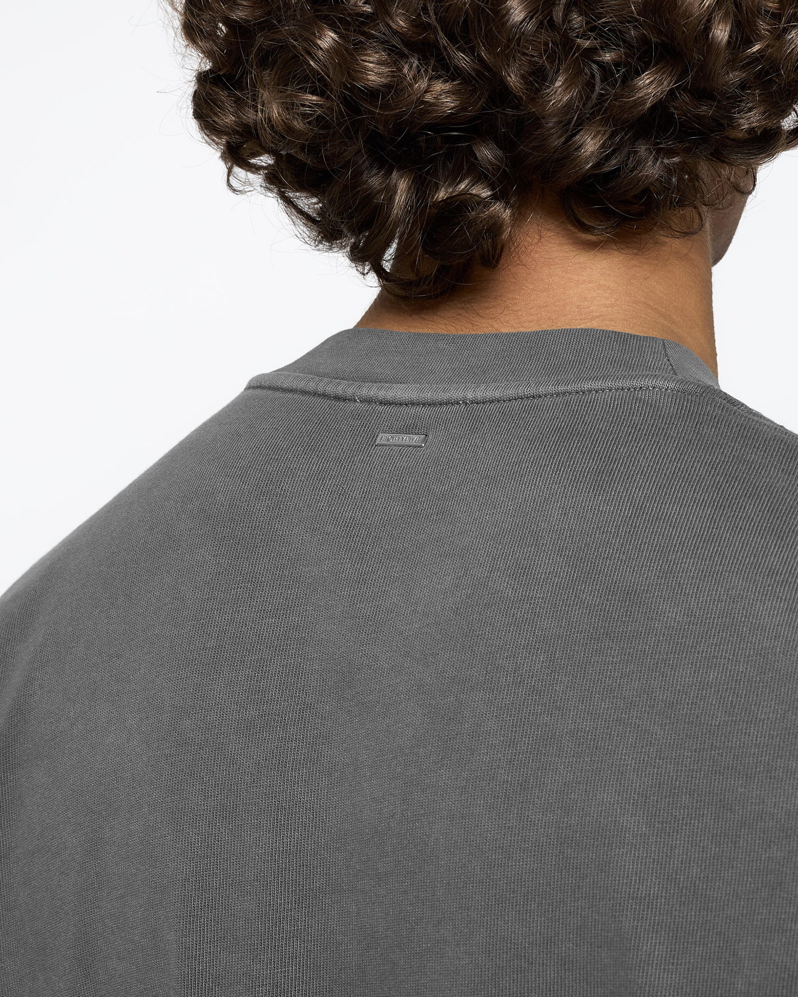 eightyfive-signature-oversized-t-shirt-herren-stone-grey-baumwolle image 6