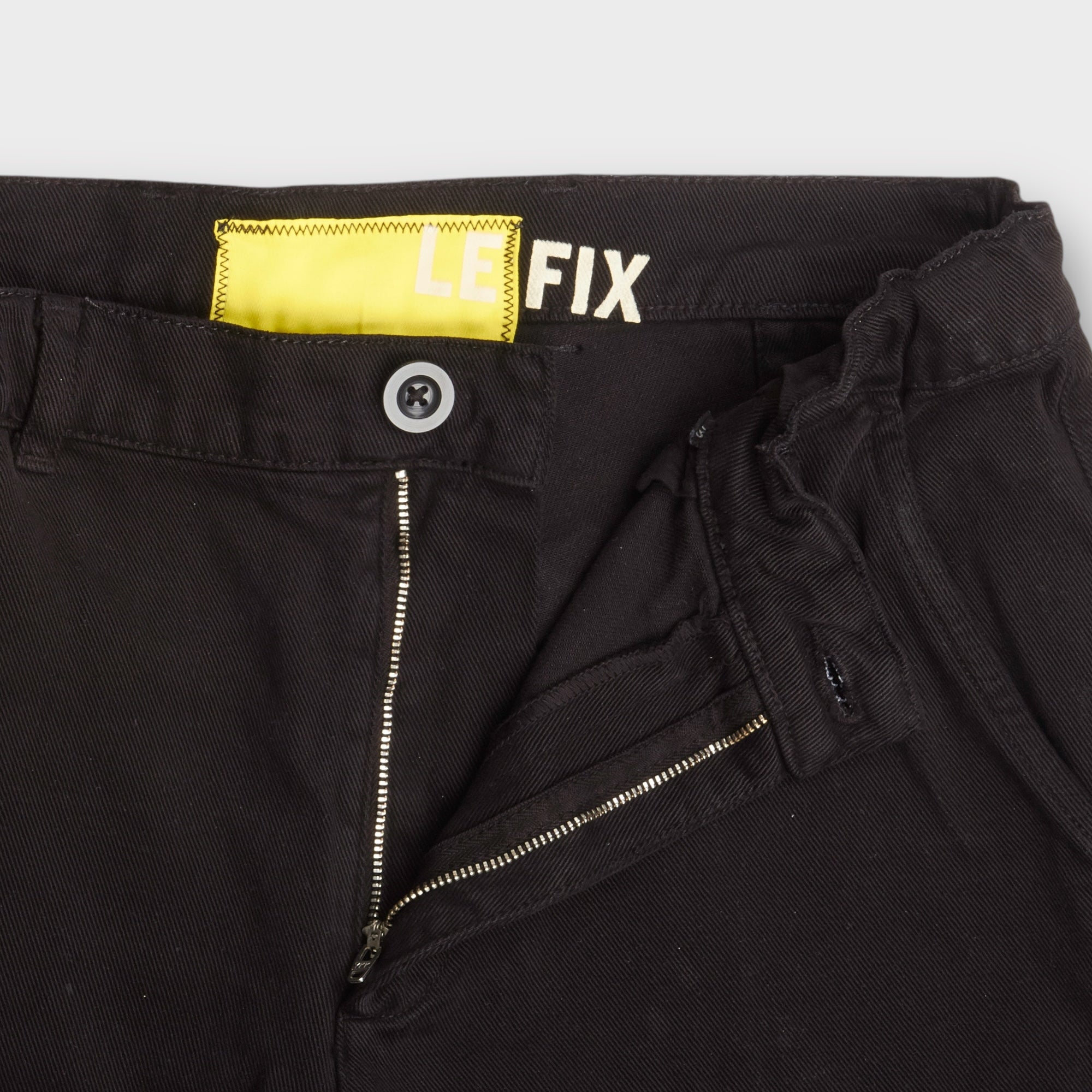 le-fix-sunny-bukser-herren-hose-schwarz-baumwolle-gerader-schnitt image 5