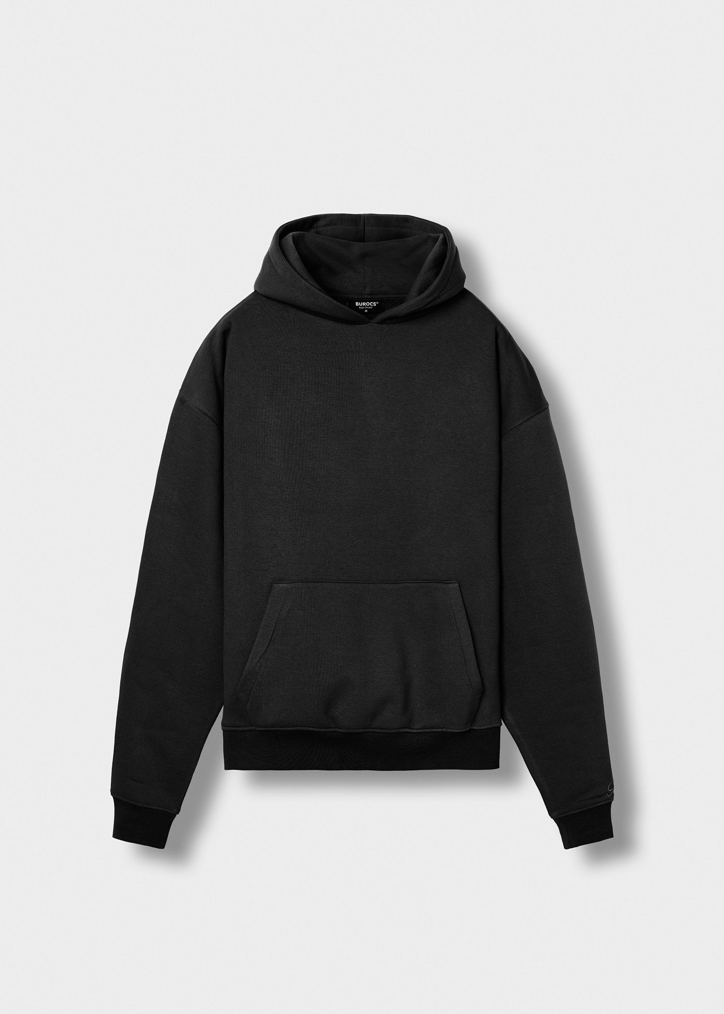 burocs-basic-hoodie-kapuzenpullover-schwarz-oversized image 1