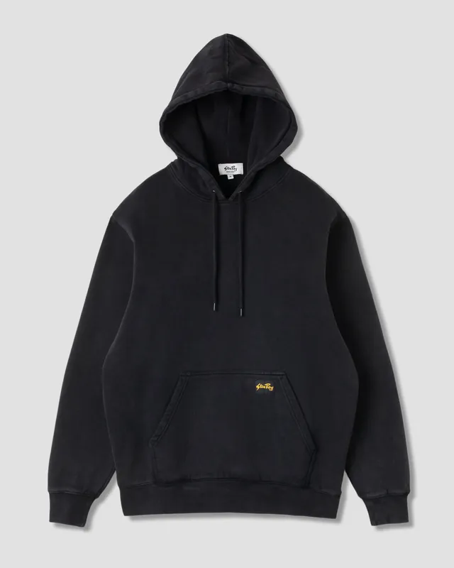 stan-ray-patch-hood-washed-black-hoodie-herren-baumwolle image 1