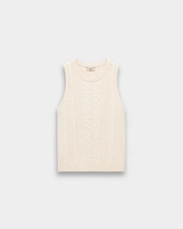 eightyfive-tops-knitted-tank-top-off-white-relaxed-fit image 1