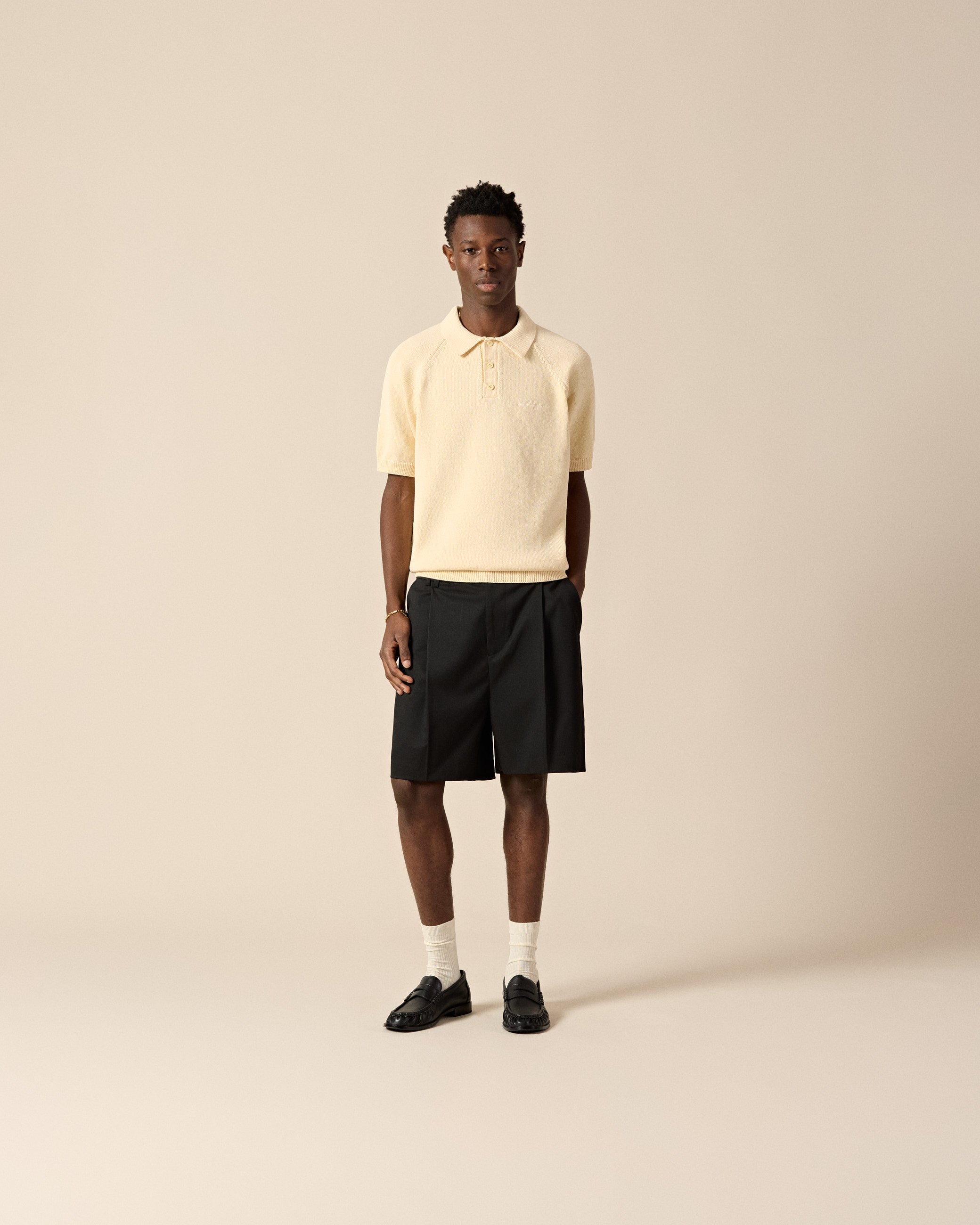 eightyfive-tops-raglan-knit-poloshirt-polo-pale-yellow-regular image 4