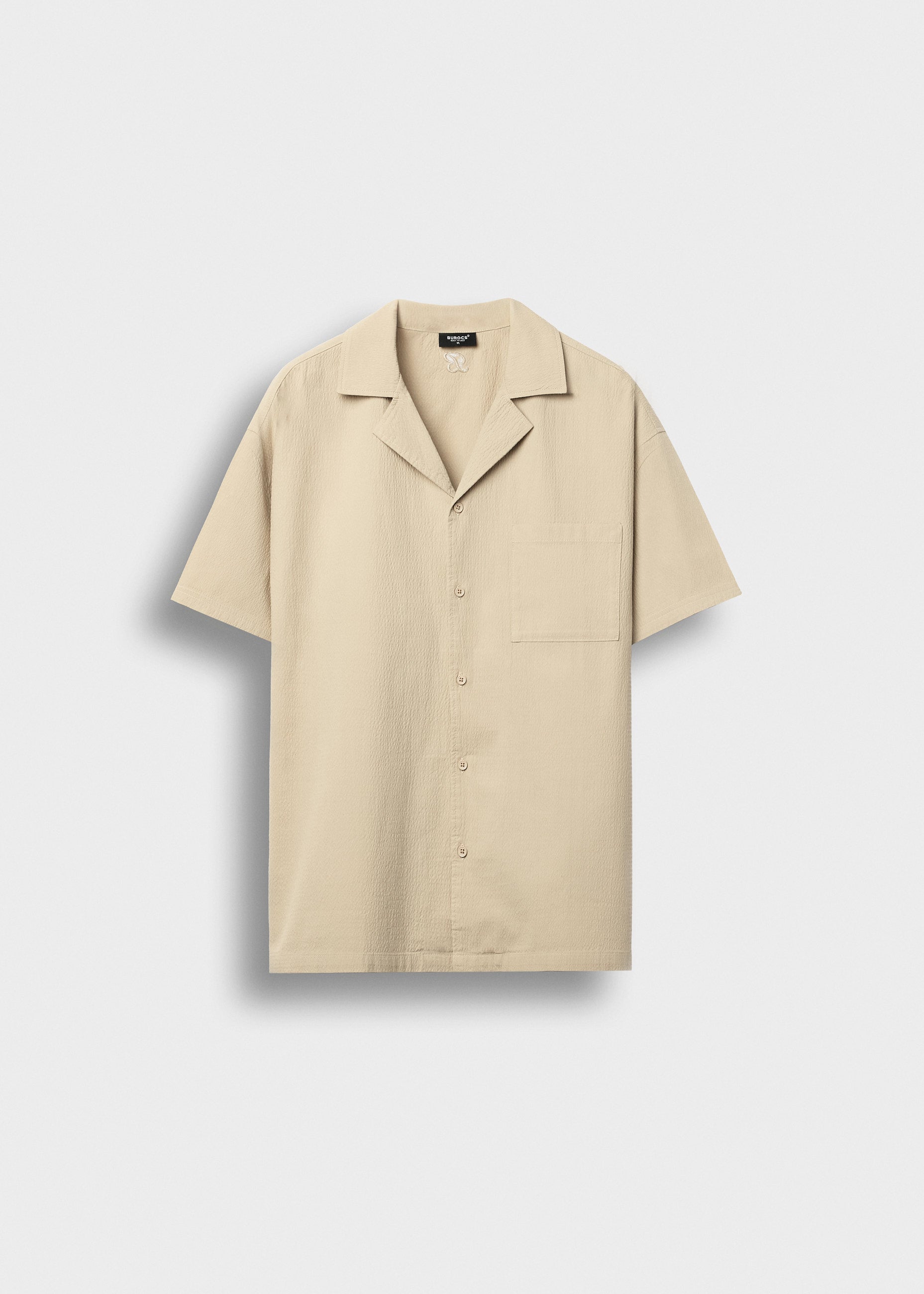 burocs-shirts-solid-seersucker-hemd-beige-regular image 1
