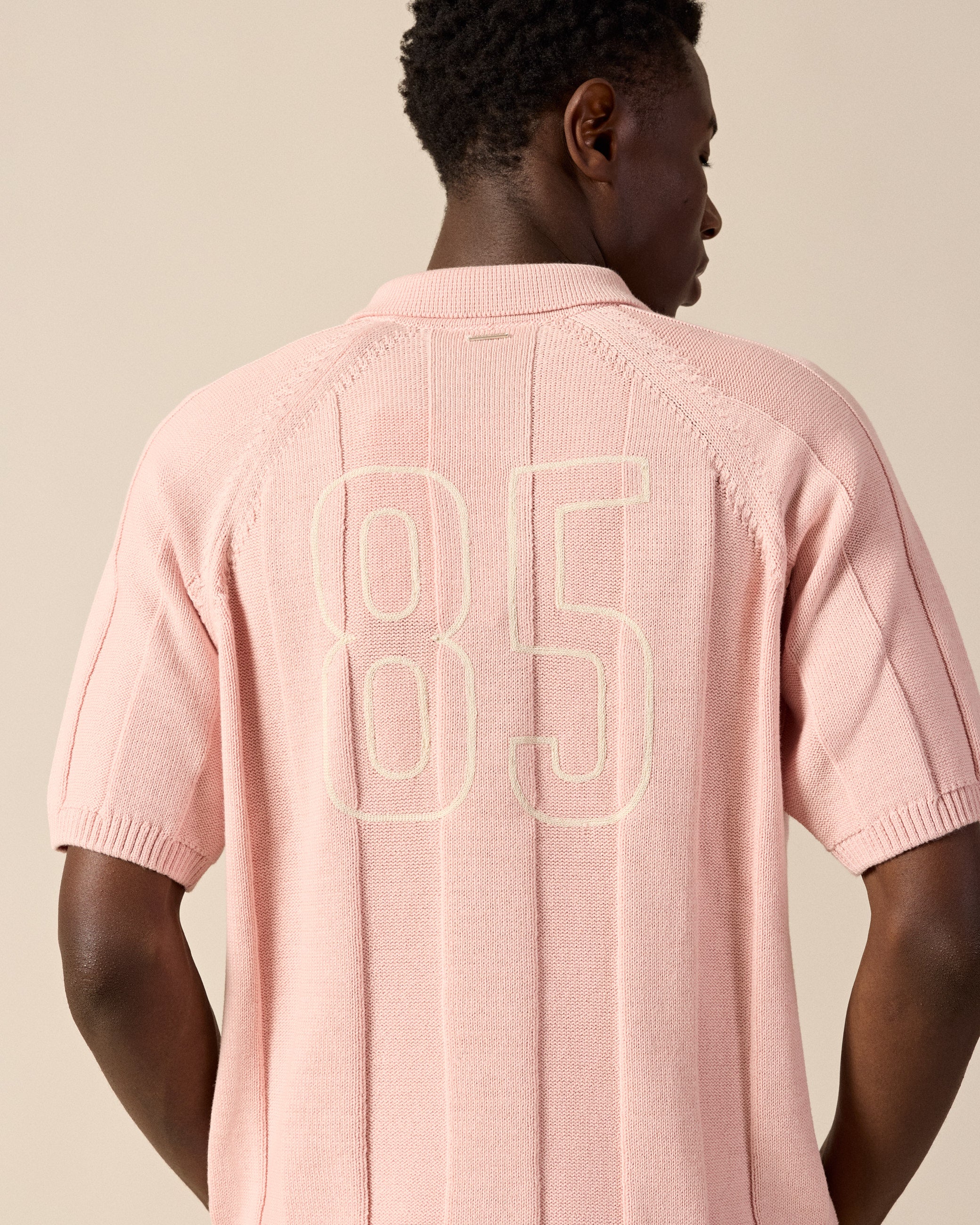 eightyfive-football-polo-shirt-dusty-rose-baumwolle image 7