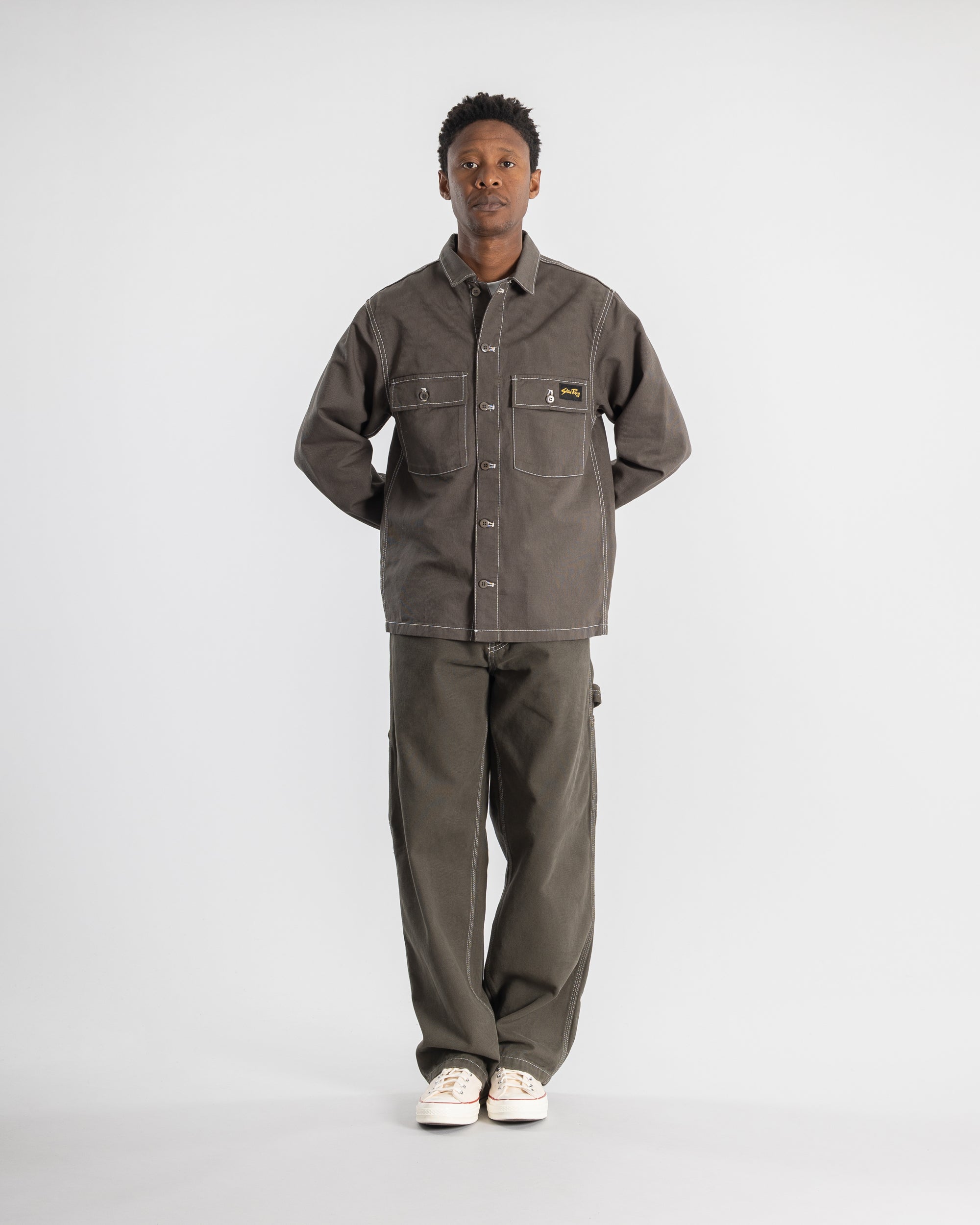 stan-ray-cpo-hemd-charcoal-bedford-arbeitshemd-herren image 2