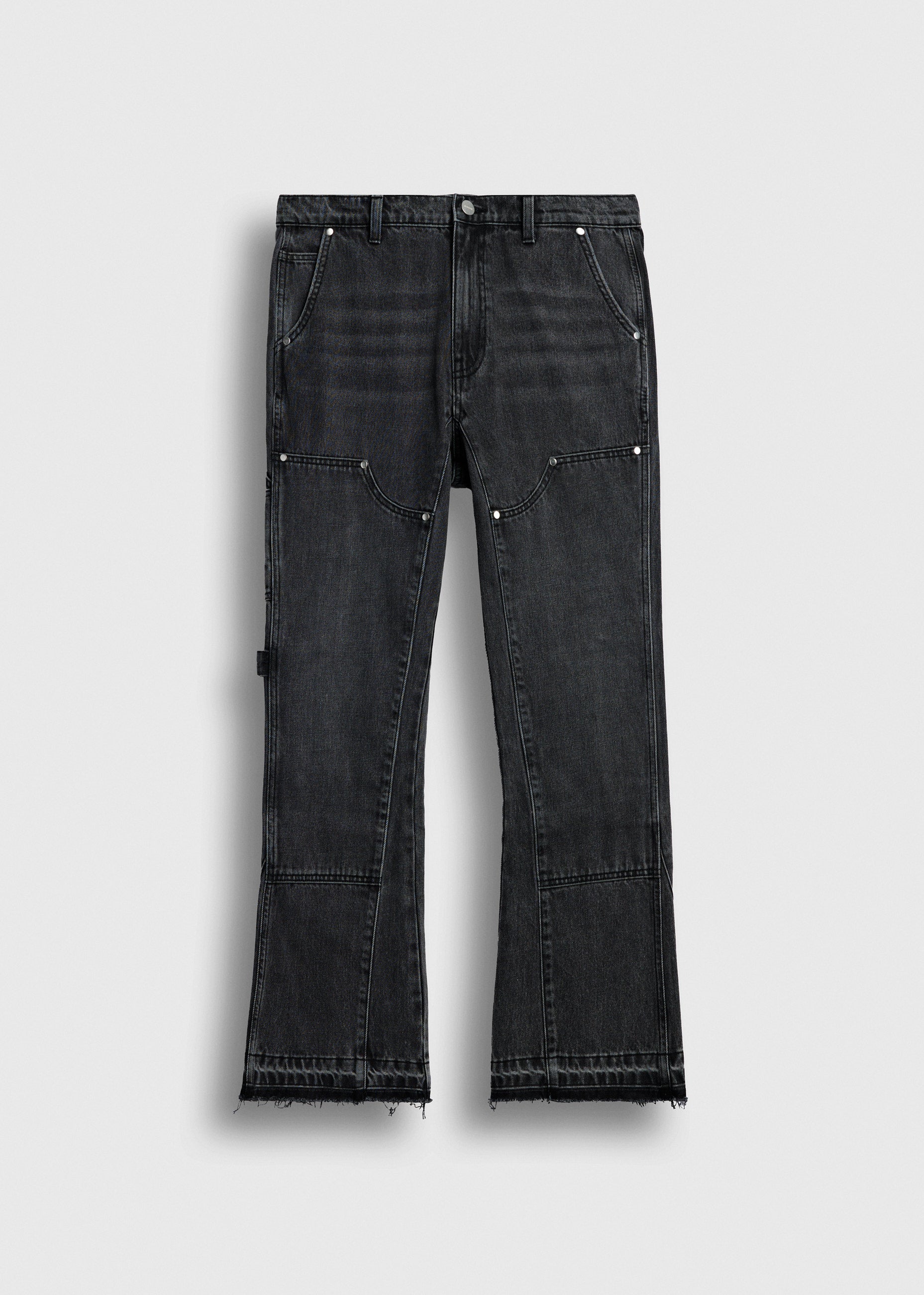 burocs-tony-flared-carpenter-jeans-charcoal-grey-baumwolle image 1
