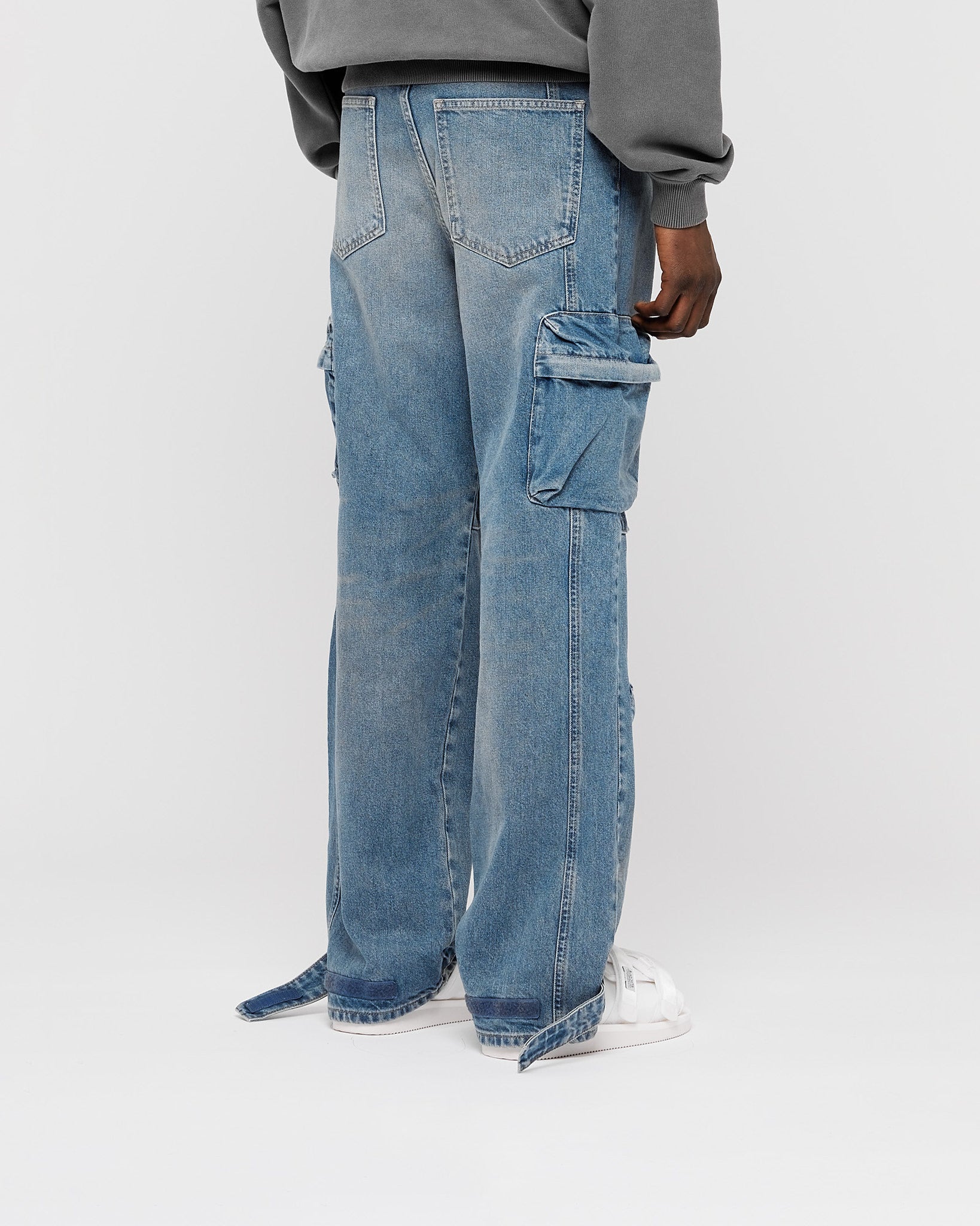 eightyfive-denim-baggy-cargo-pants-light-sand-wash-baumwolle image 4