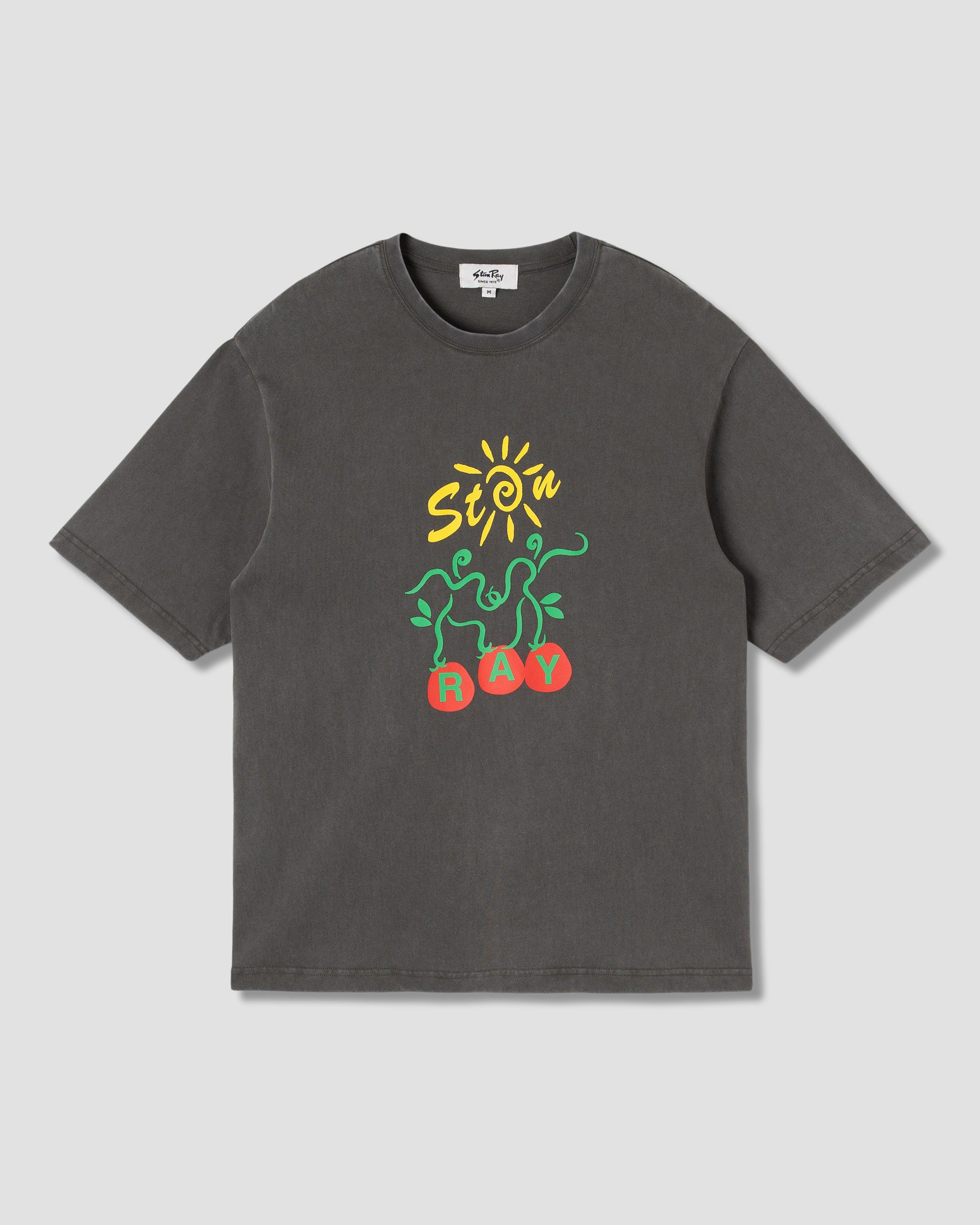 stan-ray-ray-vine-t-shirt-washed-black-baumwolle image 1