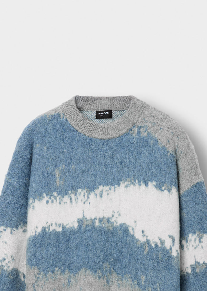 burocs-hairy-cloudtrace-knit-sweater-blau-oversize image 3