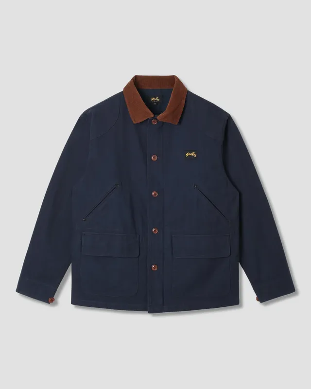 stan-ray-hunters-jacket-jacke-navy-heather-cordkragen image 1