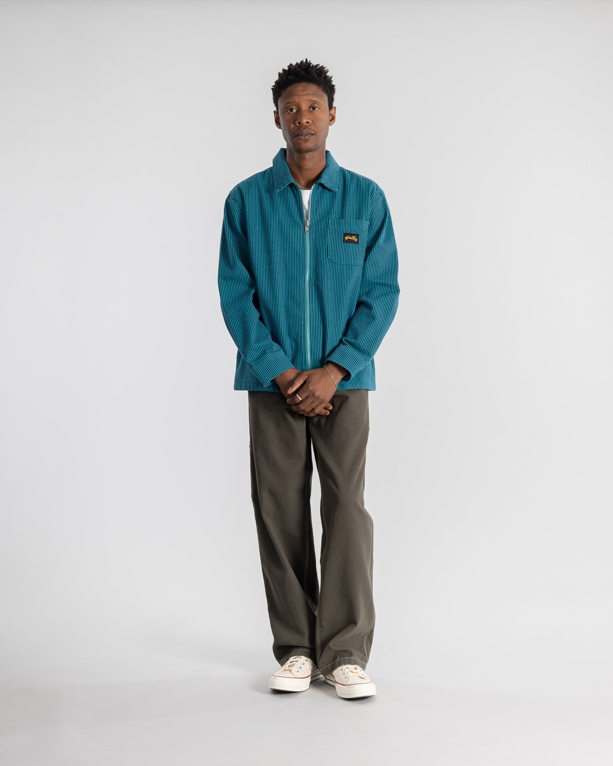 stan-ray-zip-shirt-hemd-blue-teal-hickory-flanell image 2