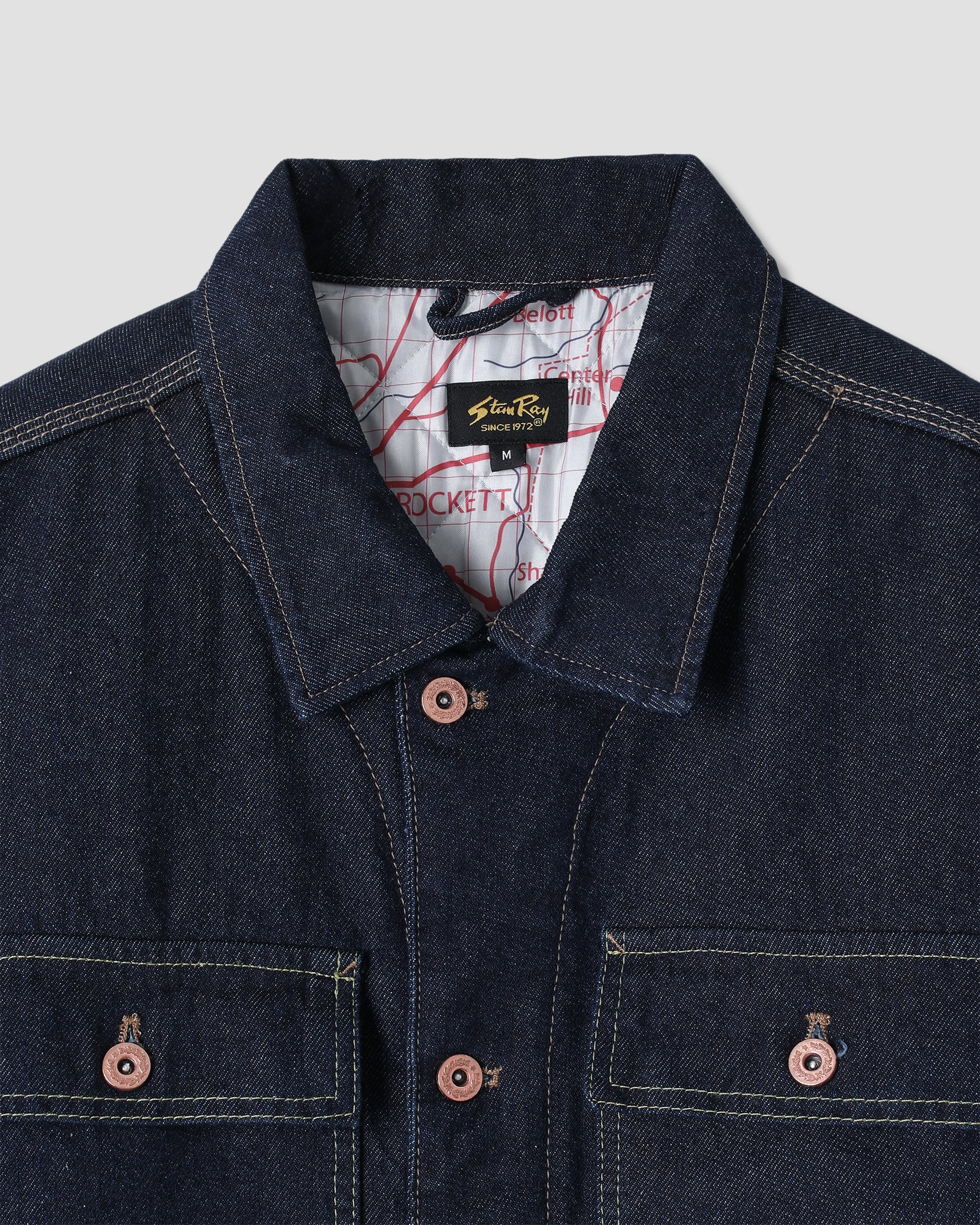 stan-ray-lined-trucker-jacket-jeansjacke-single-rinse image 4