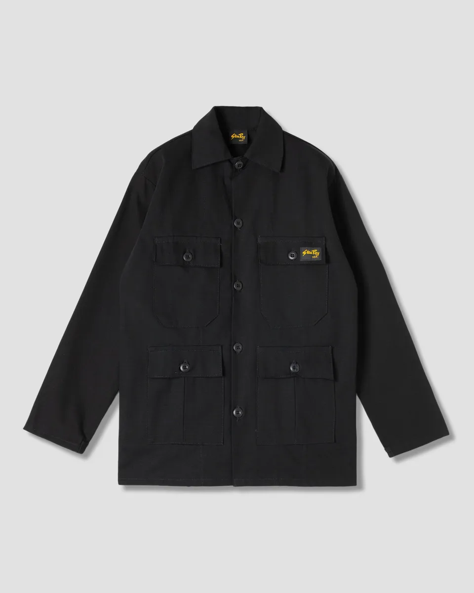 stan-ray-4-pocket-jacket-arbeitsjacke-black-ripstop image 1