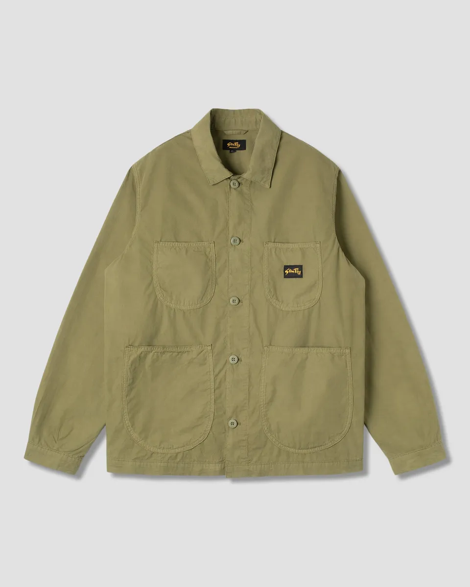 stan-ray-coverall-jacket-arbeitsjacke-olive-poplin-leicht image 1