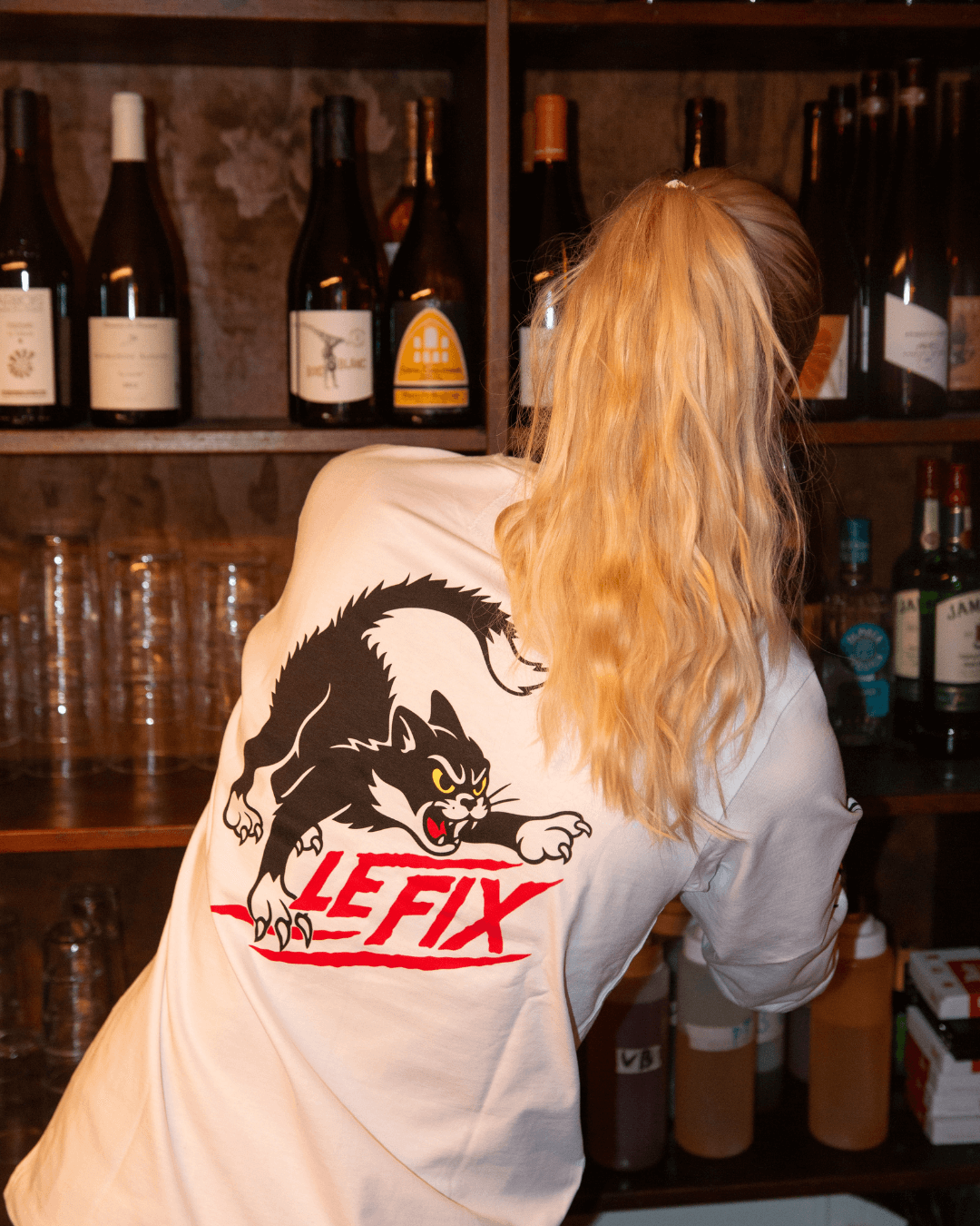 le-fix-cat-langarmshirt-wei-baumwolle-print image 3
