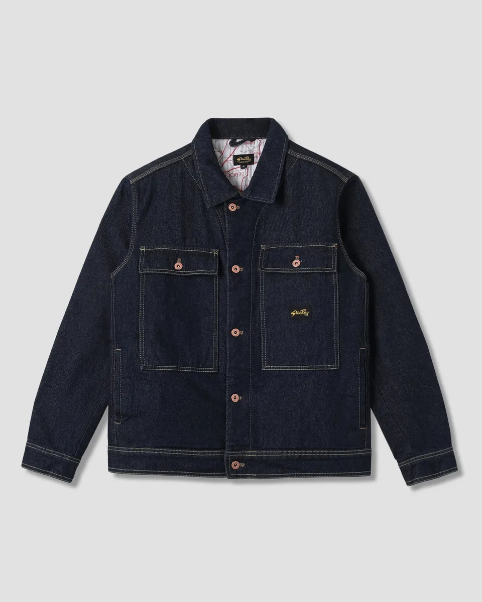 stan-ray-lined-trucker-jacket-jeansjacke-single-rinse image 1