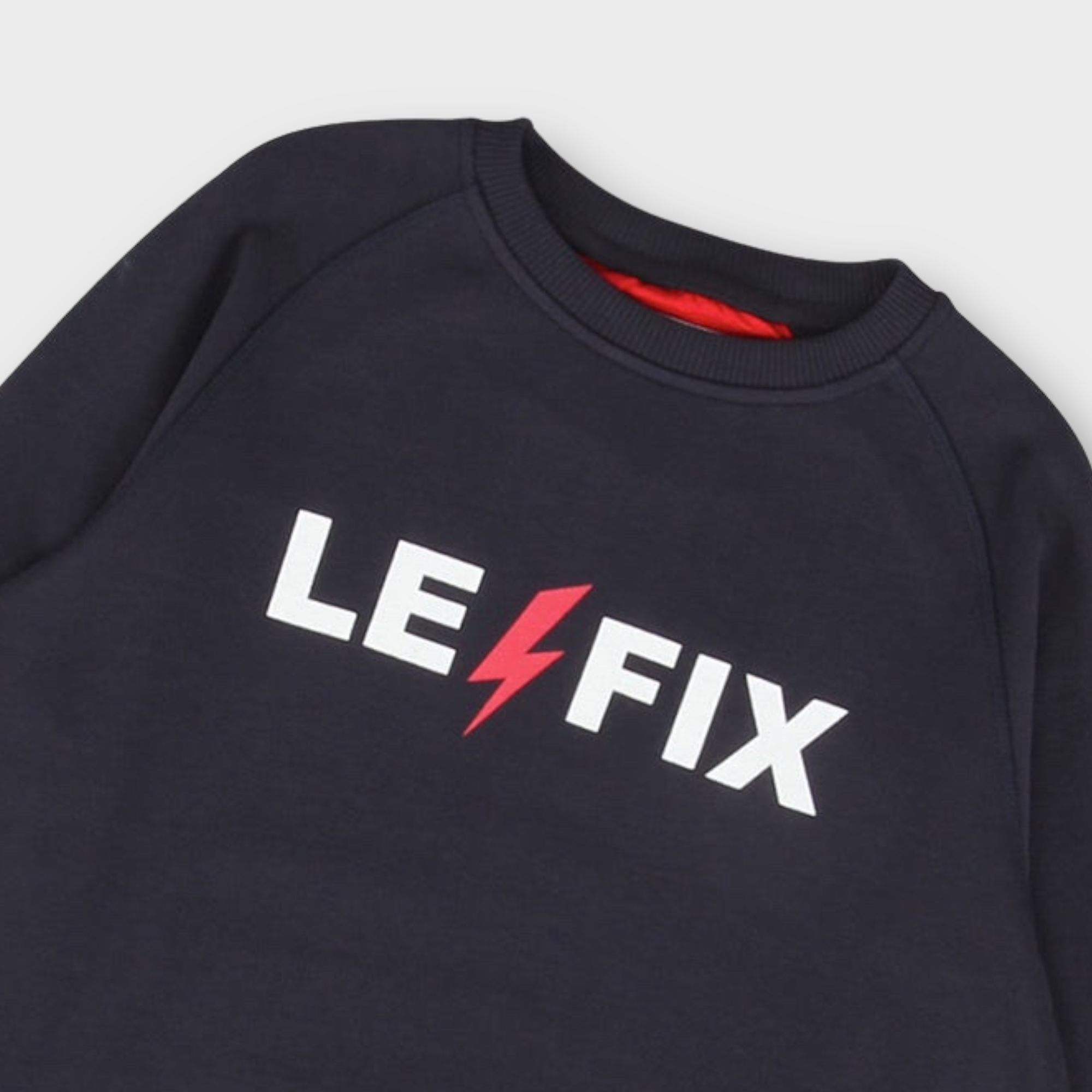 le-fix-lightning-crew-sweatshirt-navy-baumwolle image 5