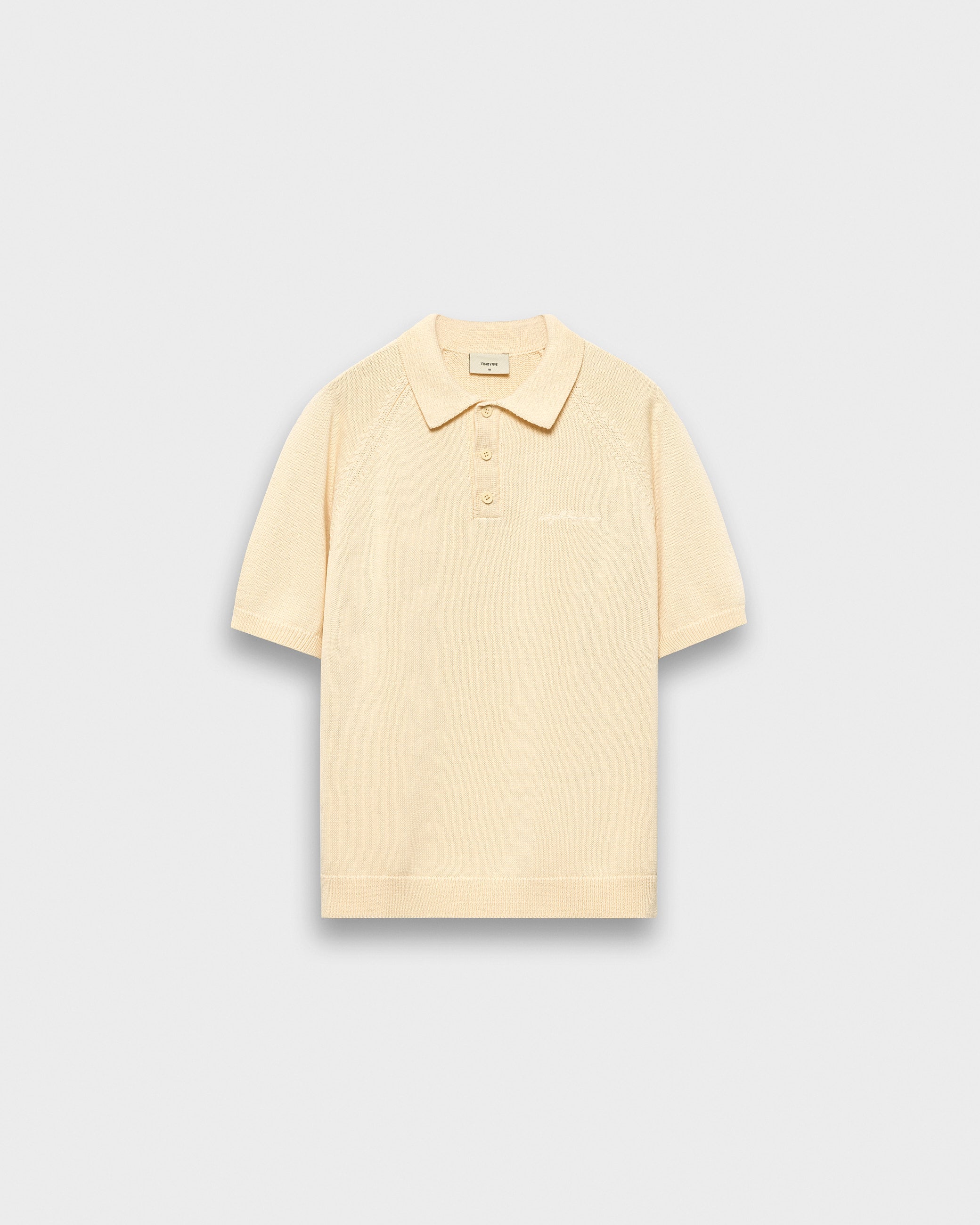 eightyfive-tops-raglan-knit-poloshirt-polo-pale-yellow-regular image 1