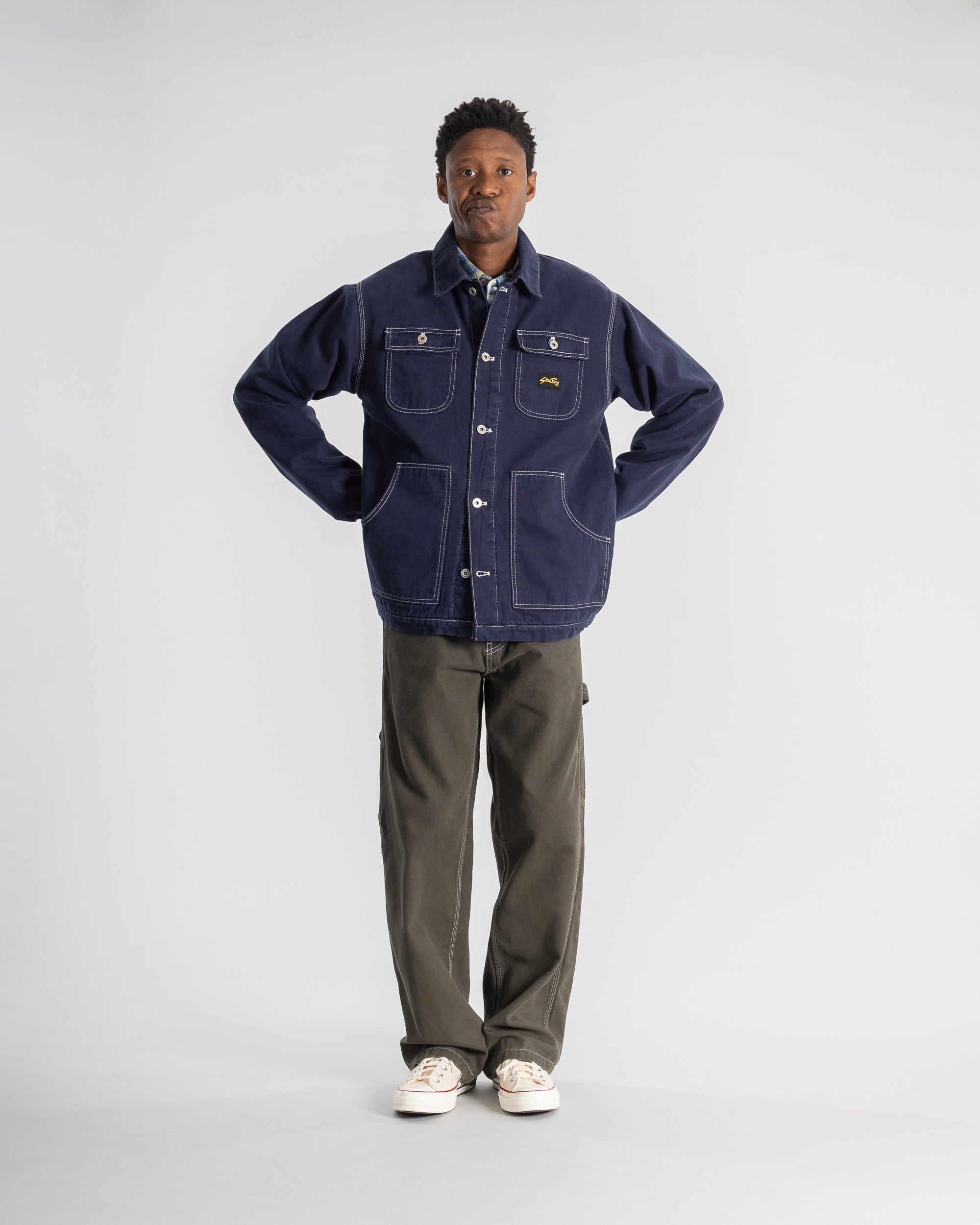 stan-ray-pork-chop-jacke-washed-navy-canvas-gef-ttert image 2