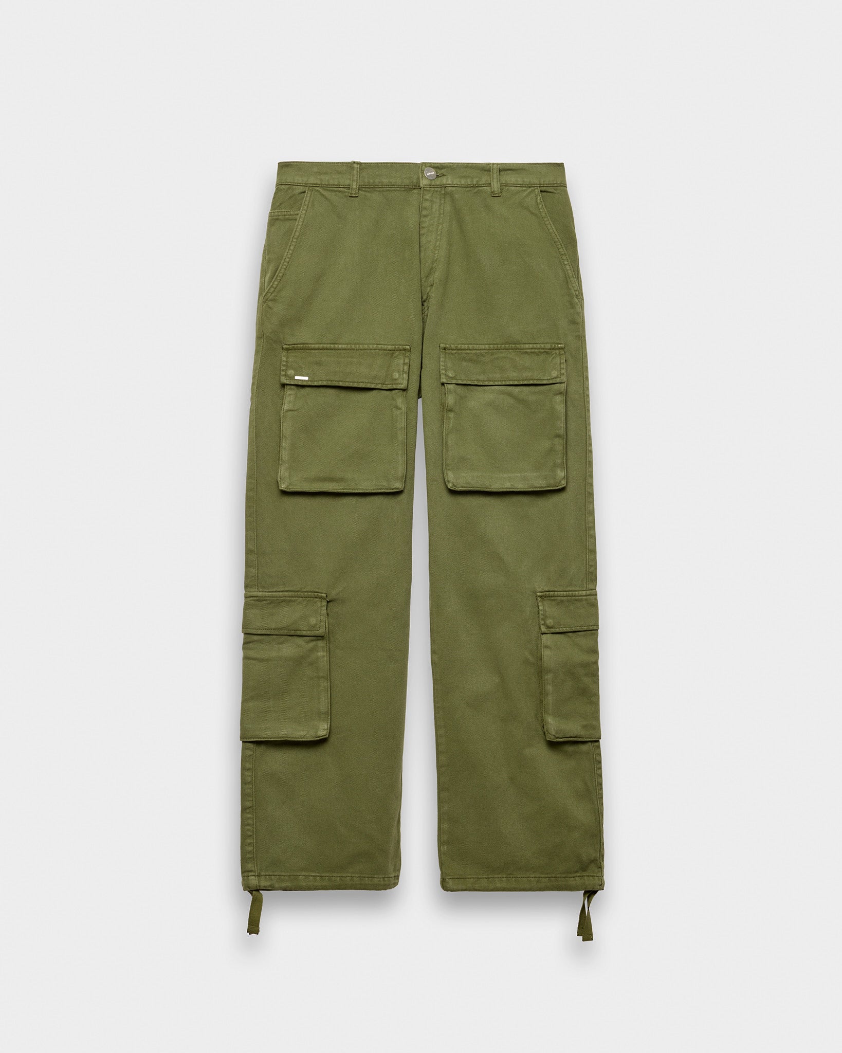 eightyfive-bottoms-front-pockets-baggy-cargo-pants-hose-olive-baumwolle image 1