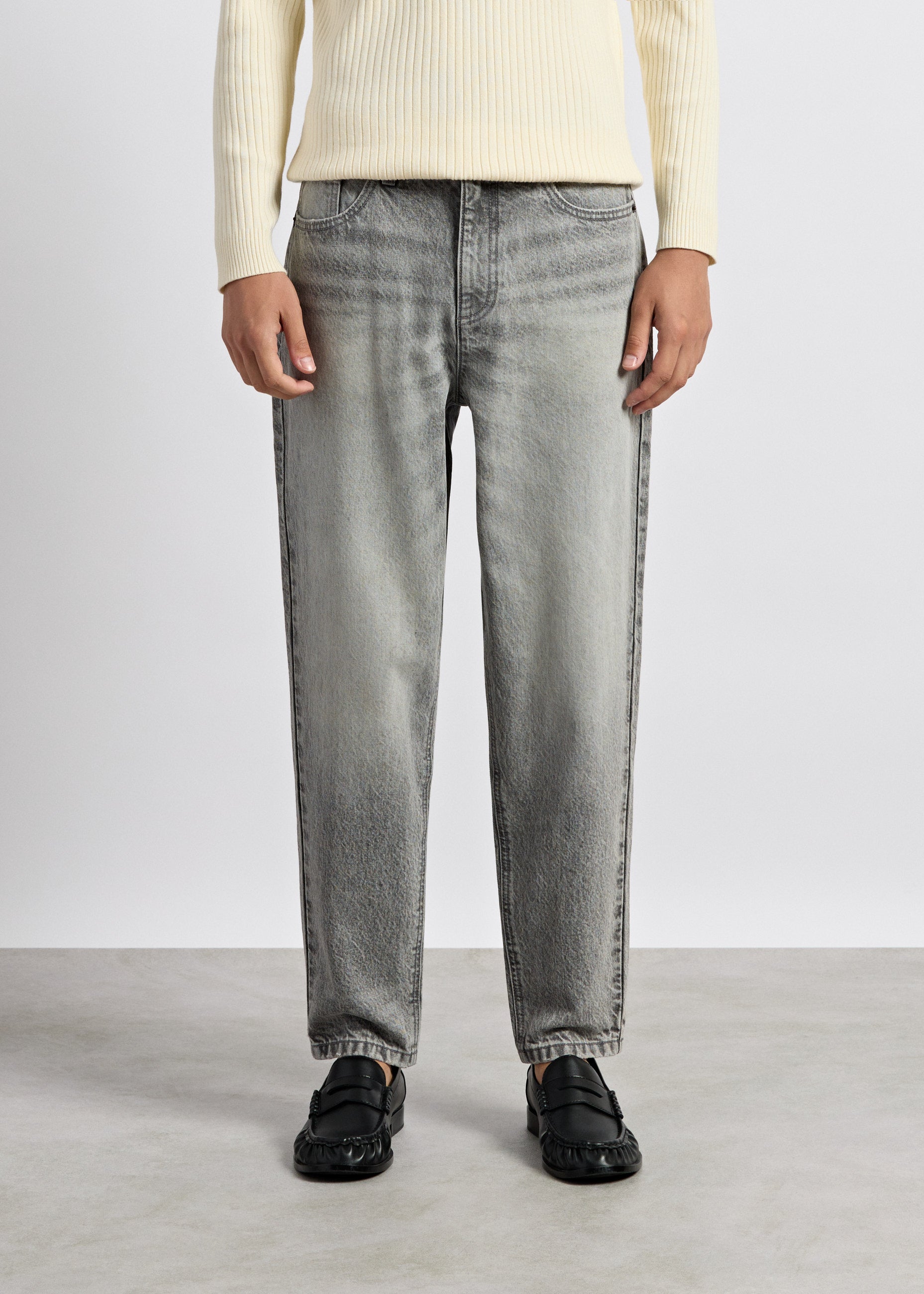 burocs-denim-matteo-tapered-jeans-ash-fade-grey-baumwolle image 3