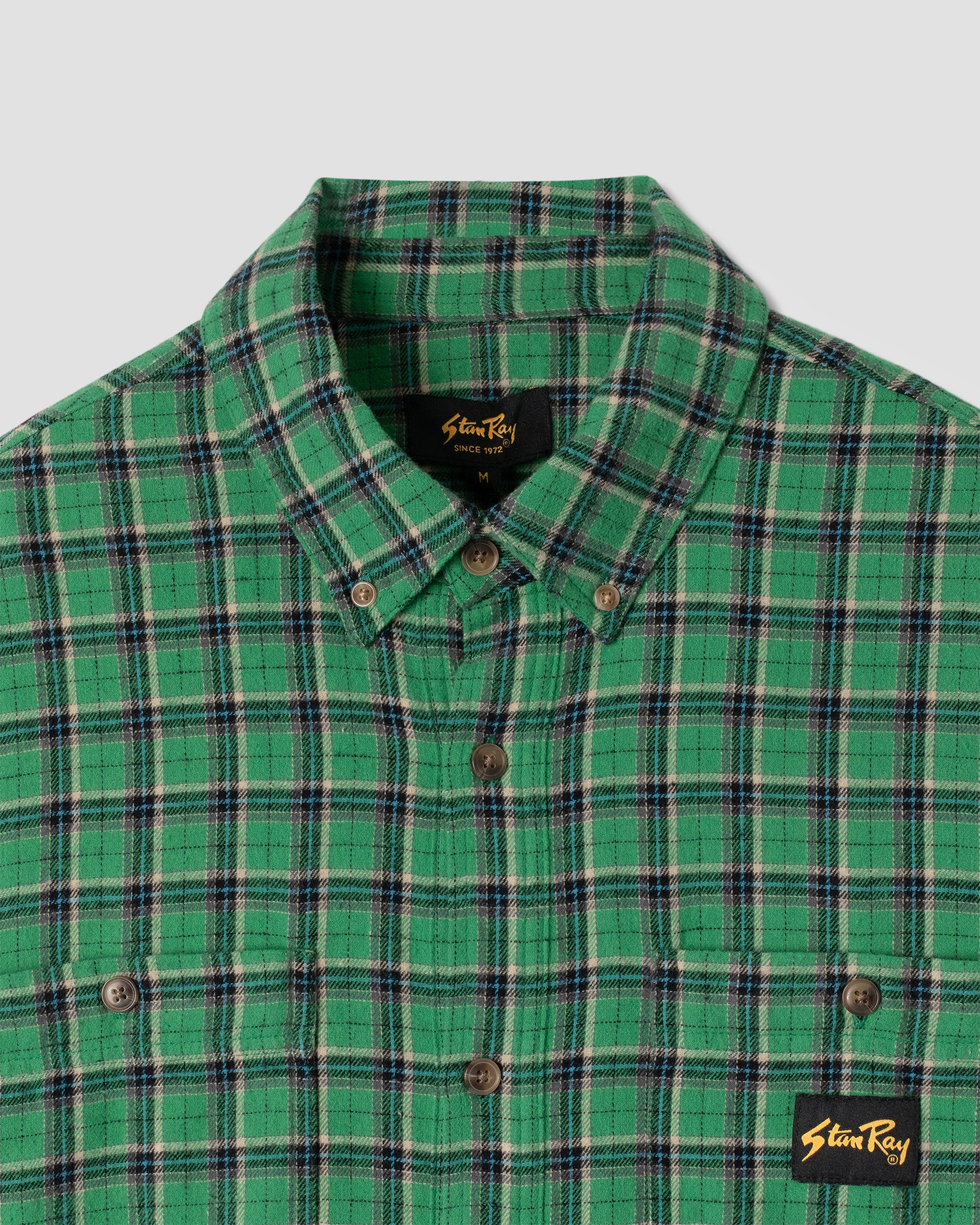 stan-ray-flannel-shirt-flanellhemd-summer-green-plaid-herren image 4